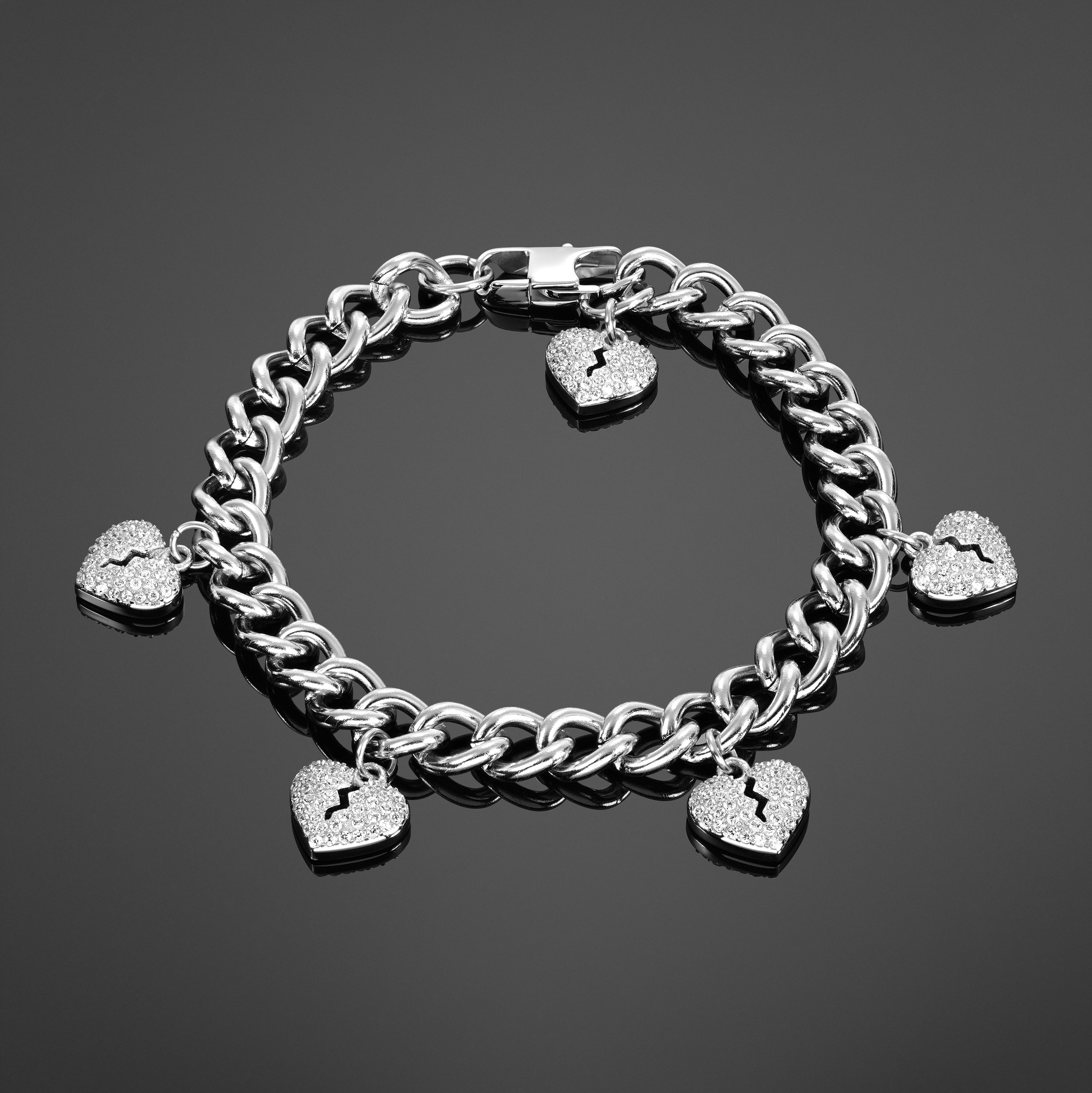 The Broken Hearts Bracelet - Silver RG399S