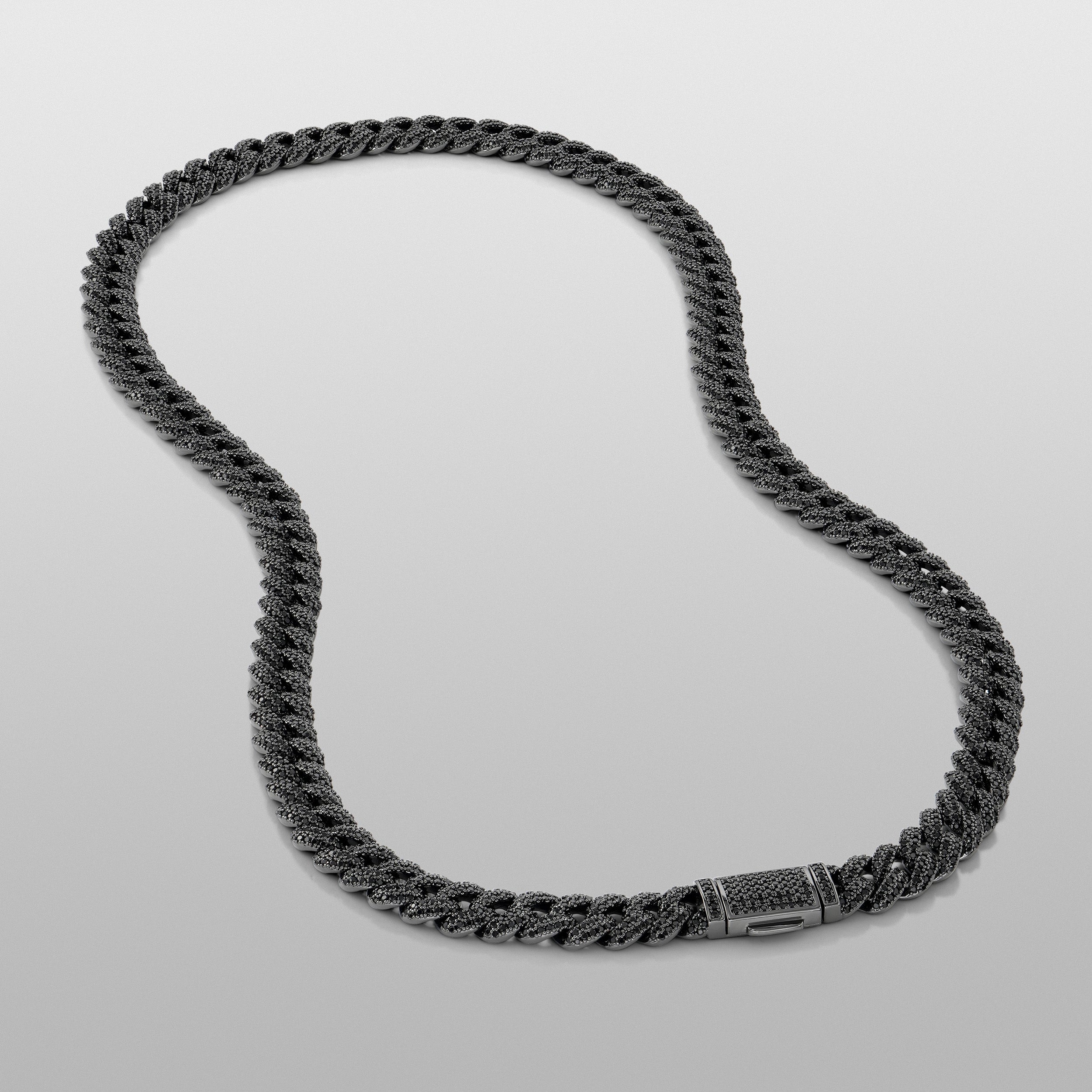 Iced Cuban Chain 8.5mm - Black RG116B