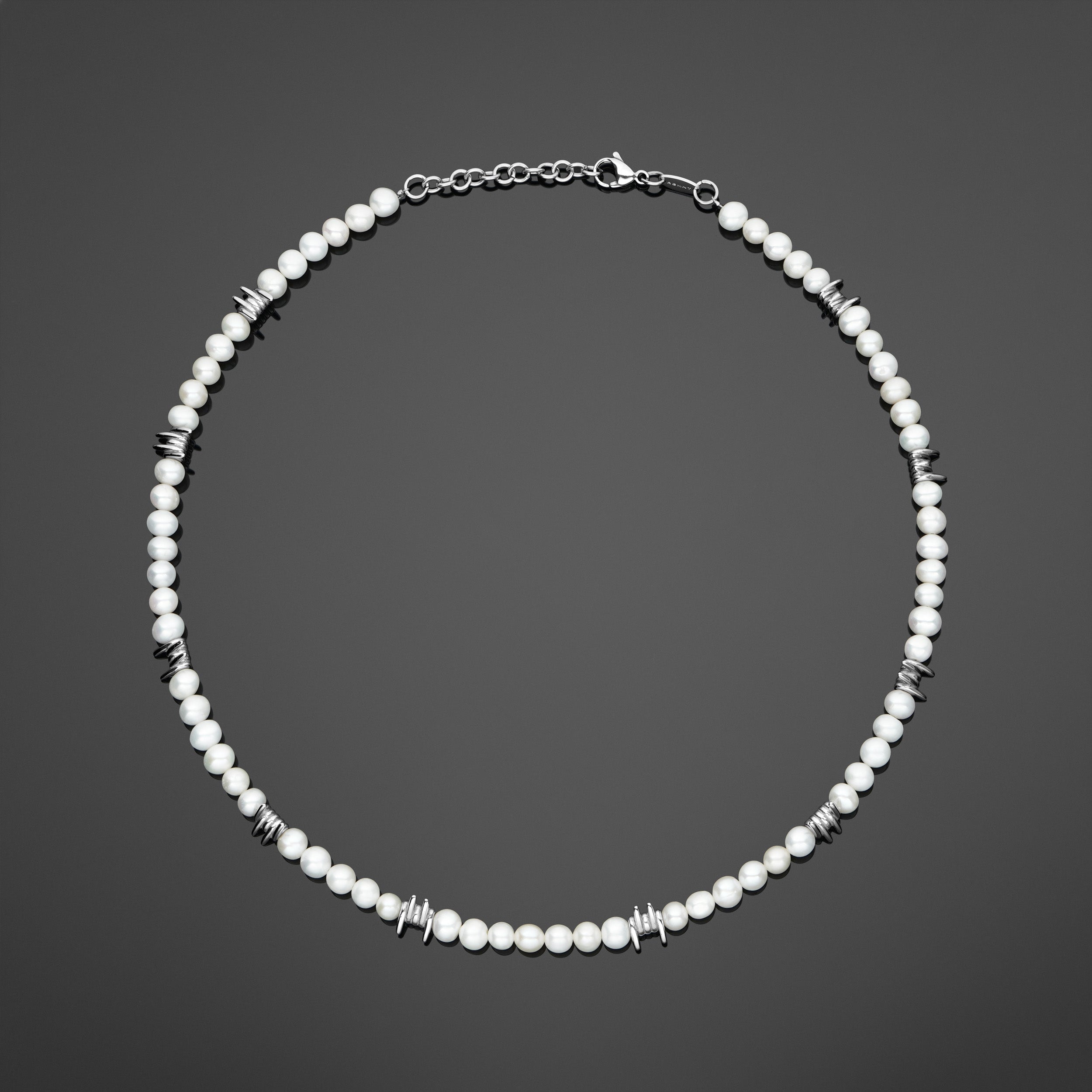 Barbed Wire Pearl Necklace - RG140