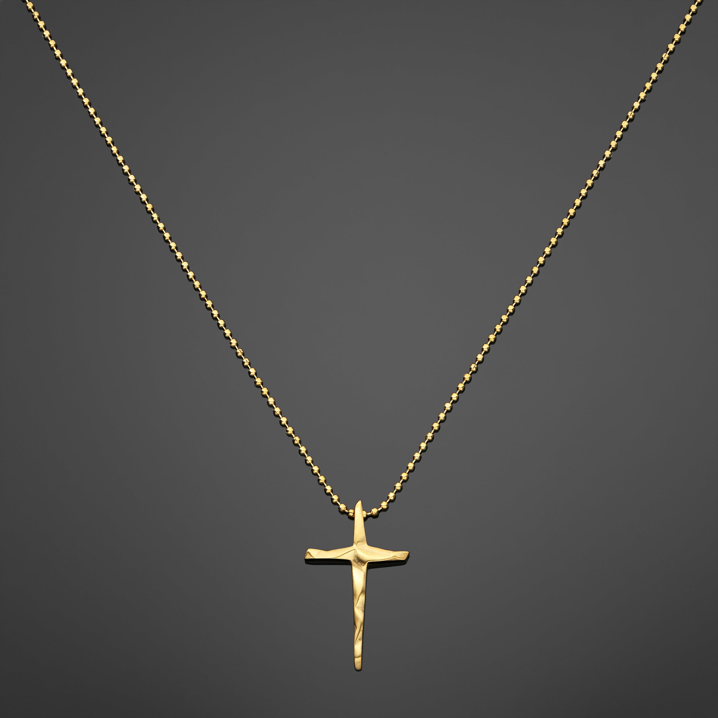 The Abstract Cross Pendant - Gold RG106