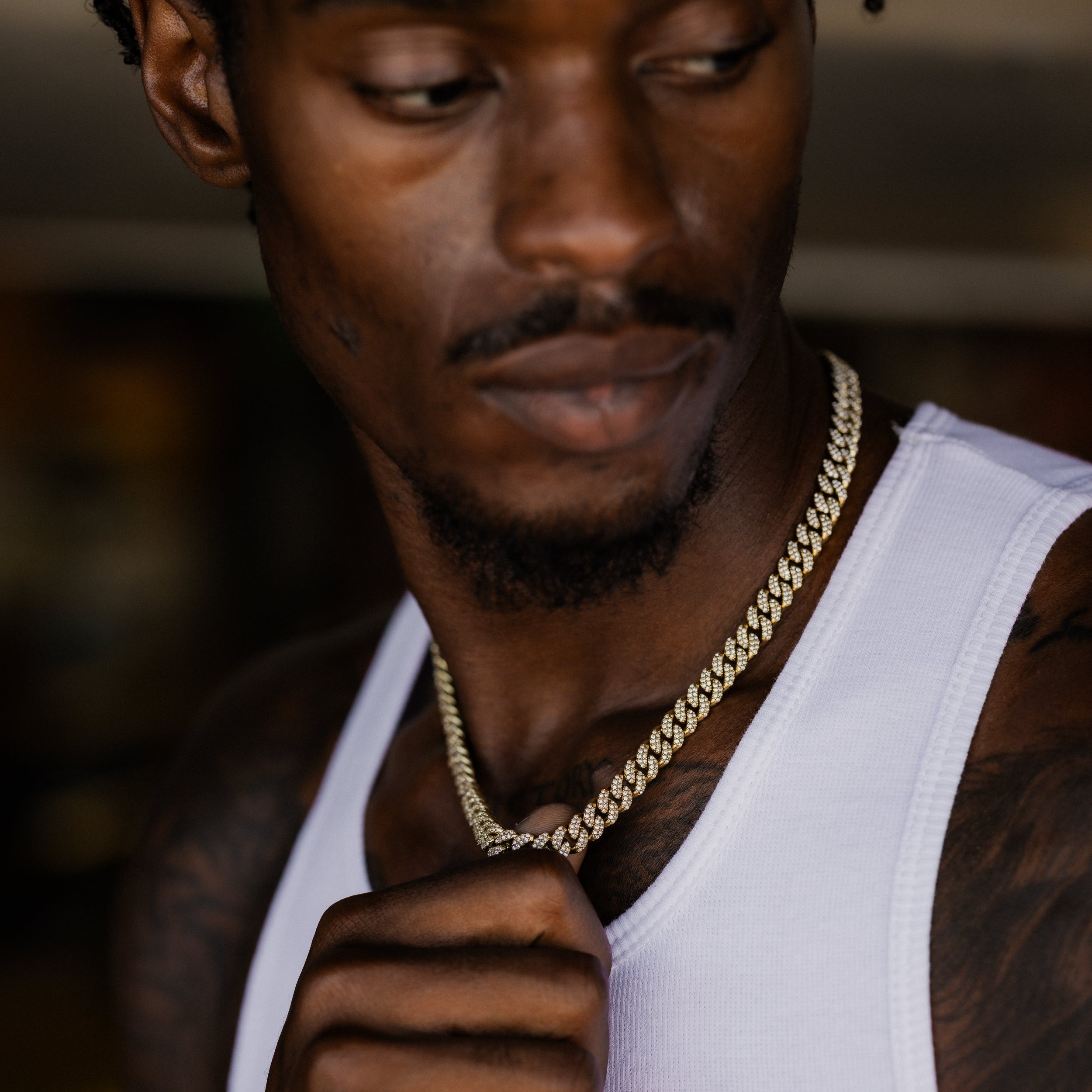 8MM ICED CUBAN CHAIN - 14K Gold
