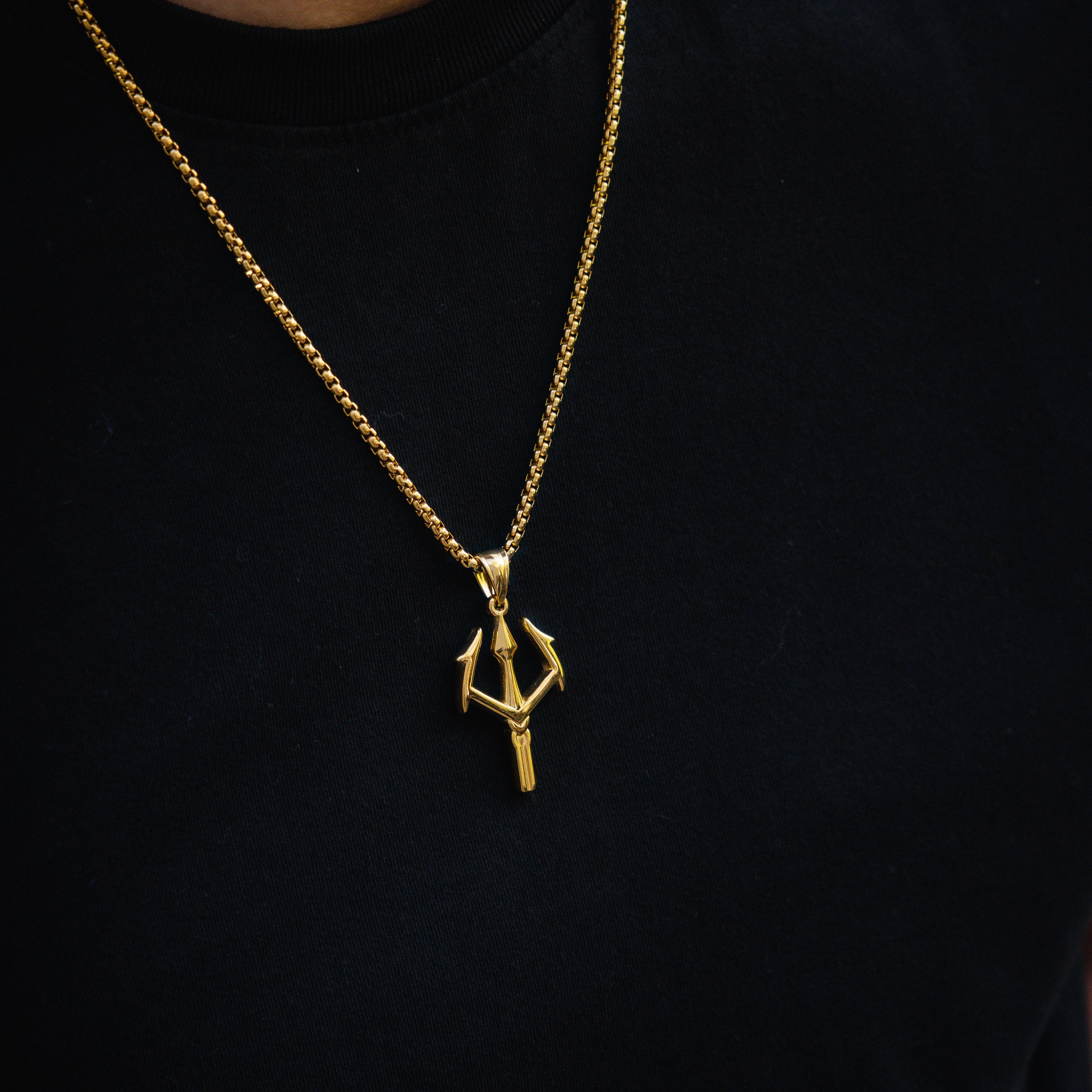 Trident Pendant - Gold RG126G
