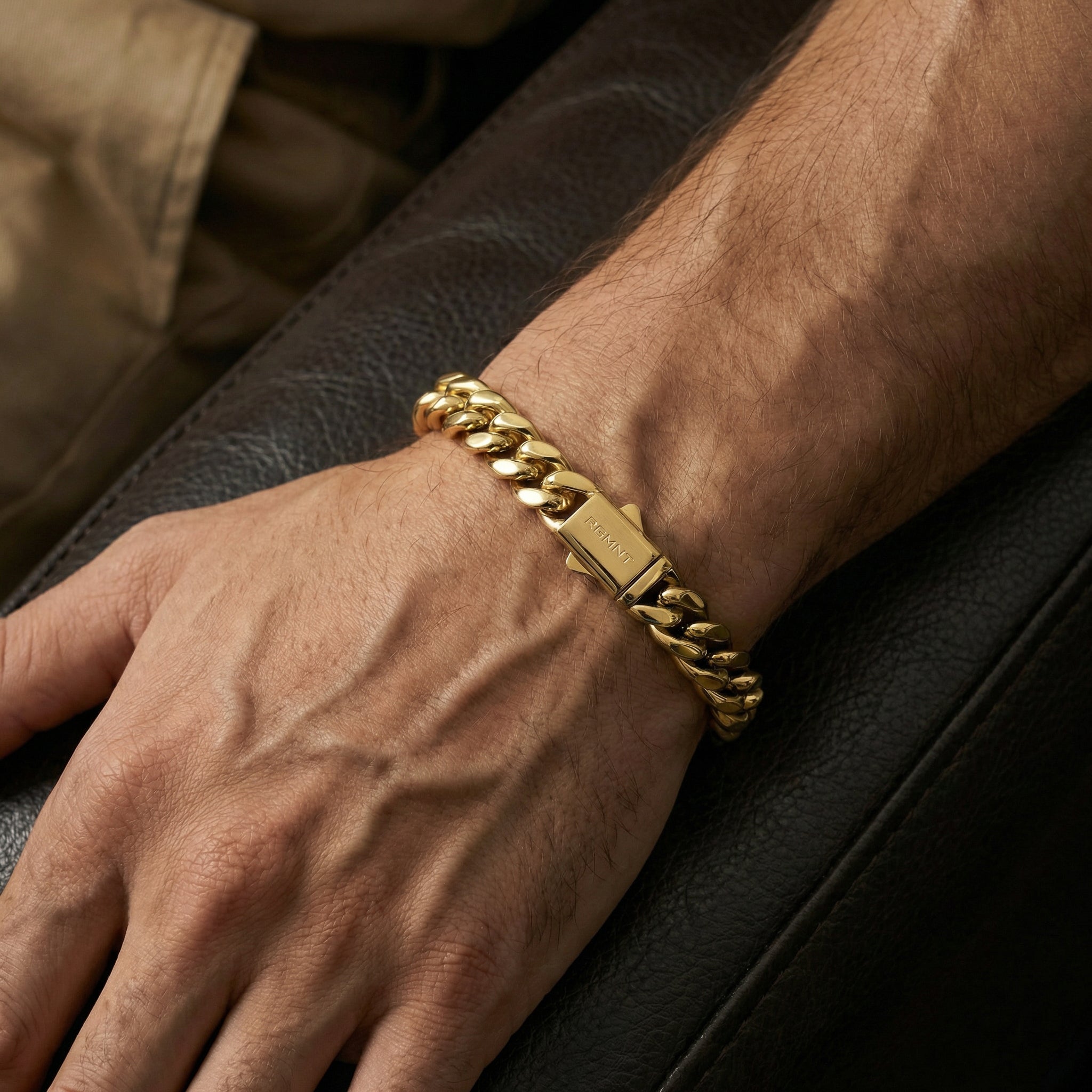 Cuban Link Bracelet 10mm - Gold RG3002