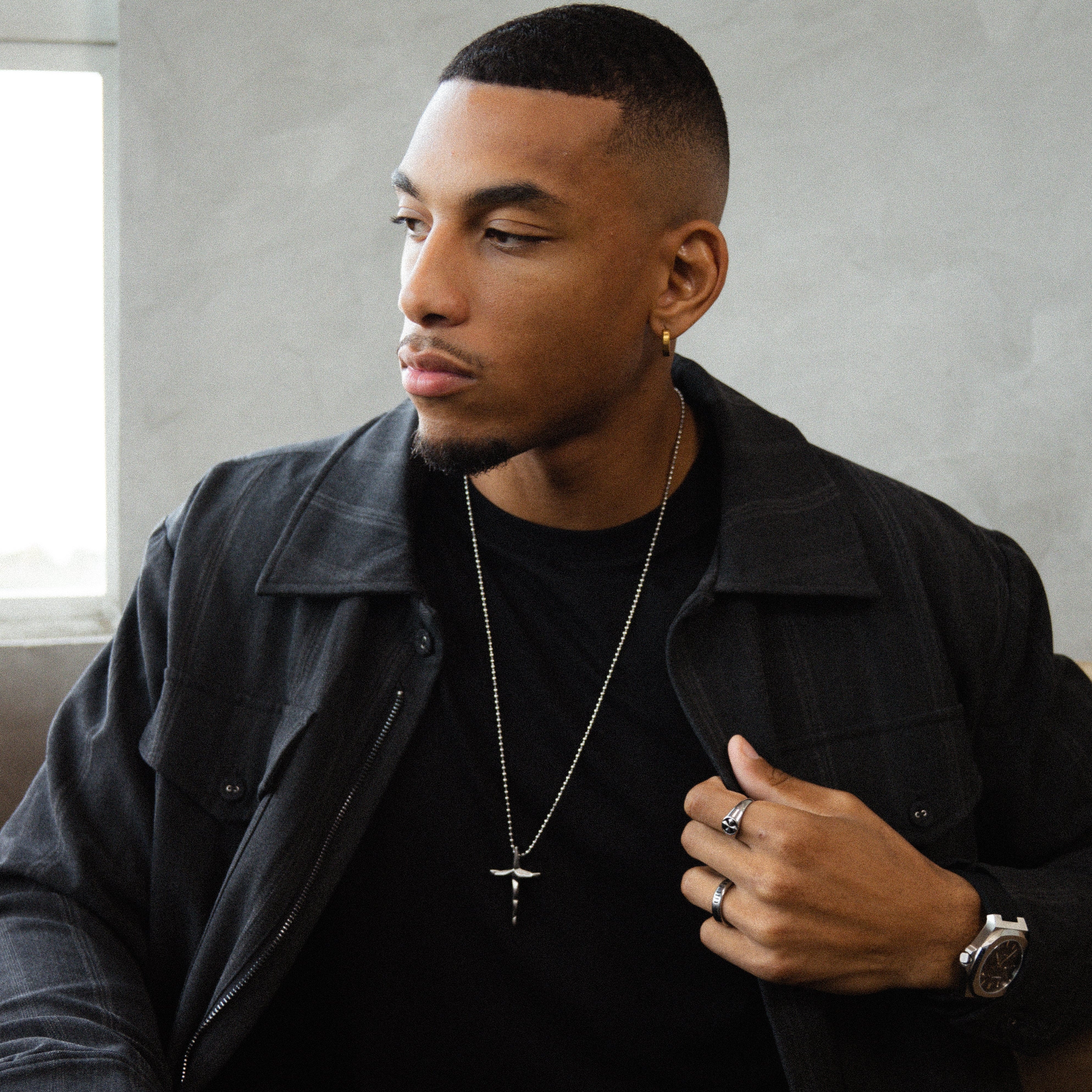 The Abstract Cross Pendant - Silver RG107