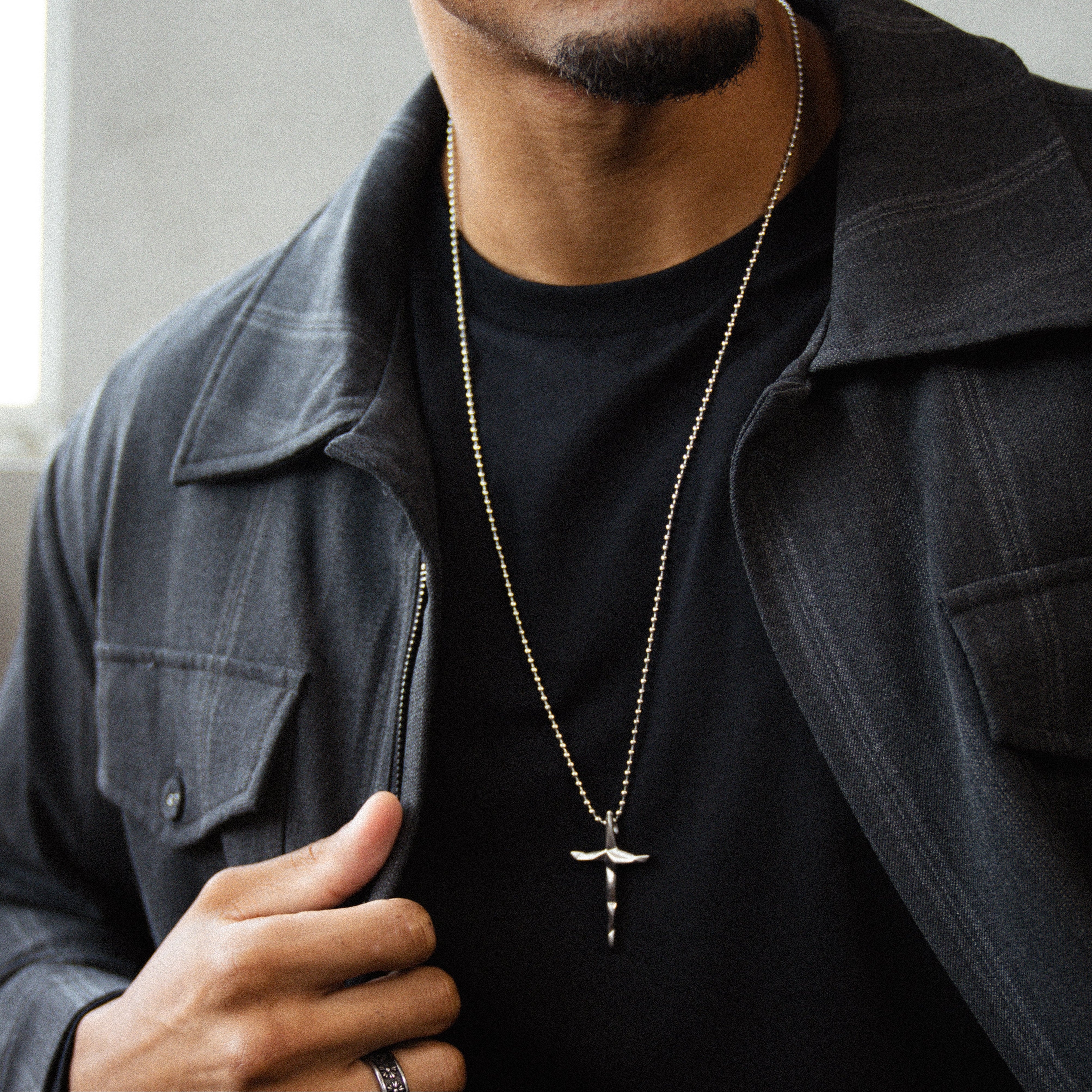 The Abstract Cross Pendant - Silver RG107