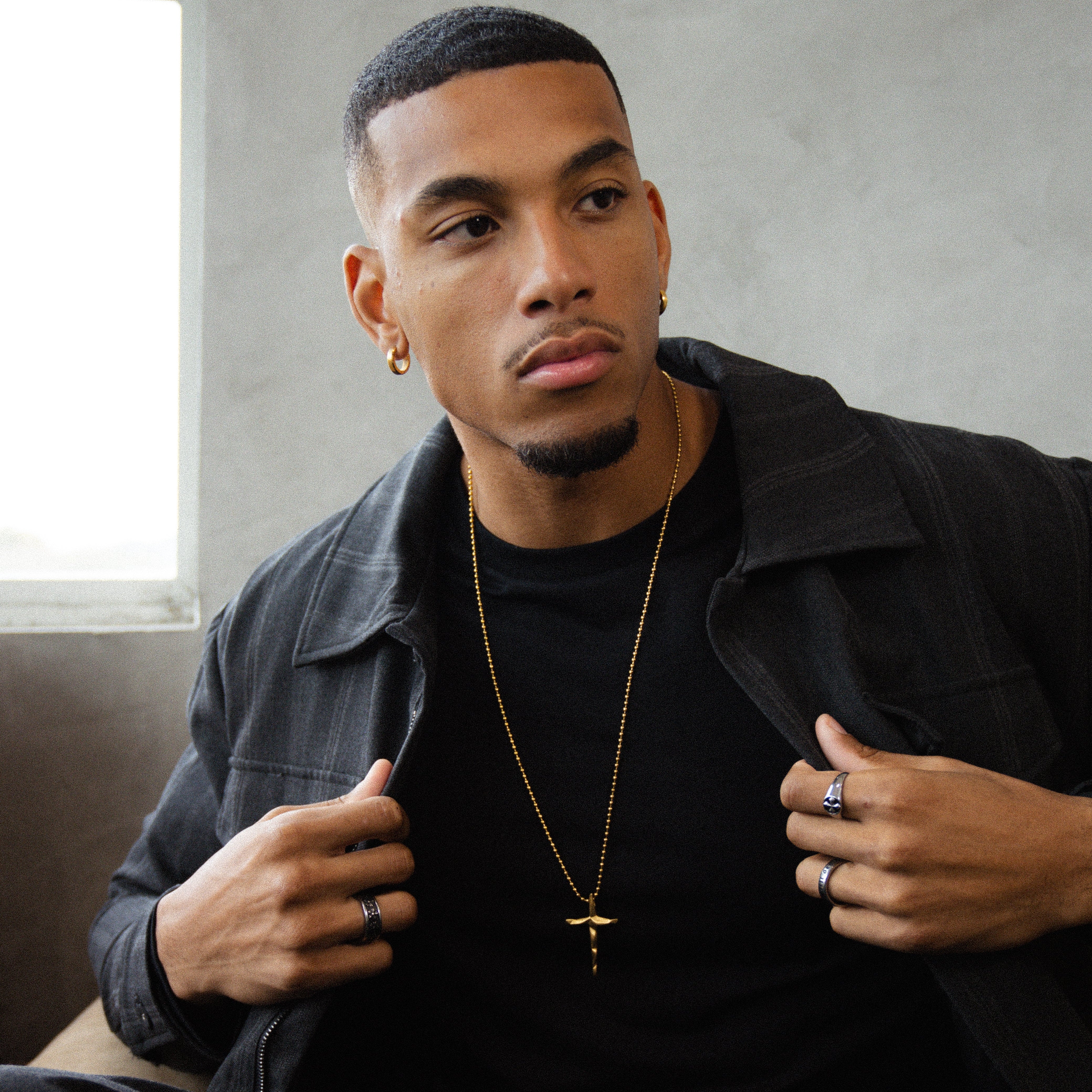 The Abstract Cross Pendant - Gold RG106