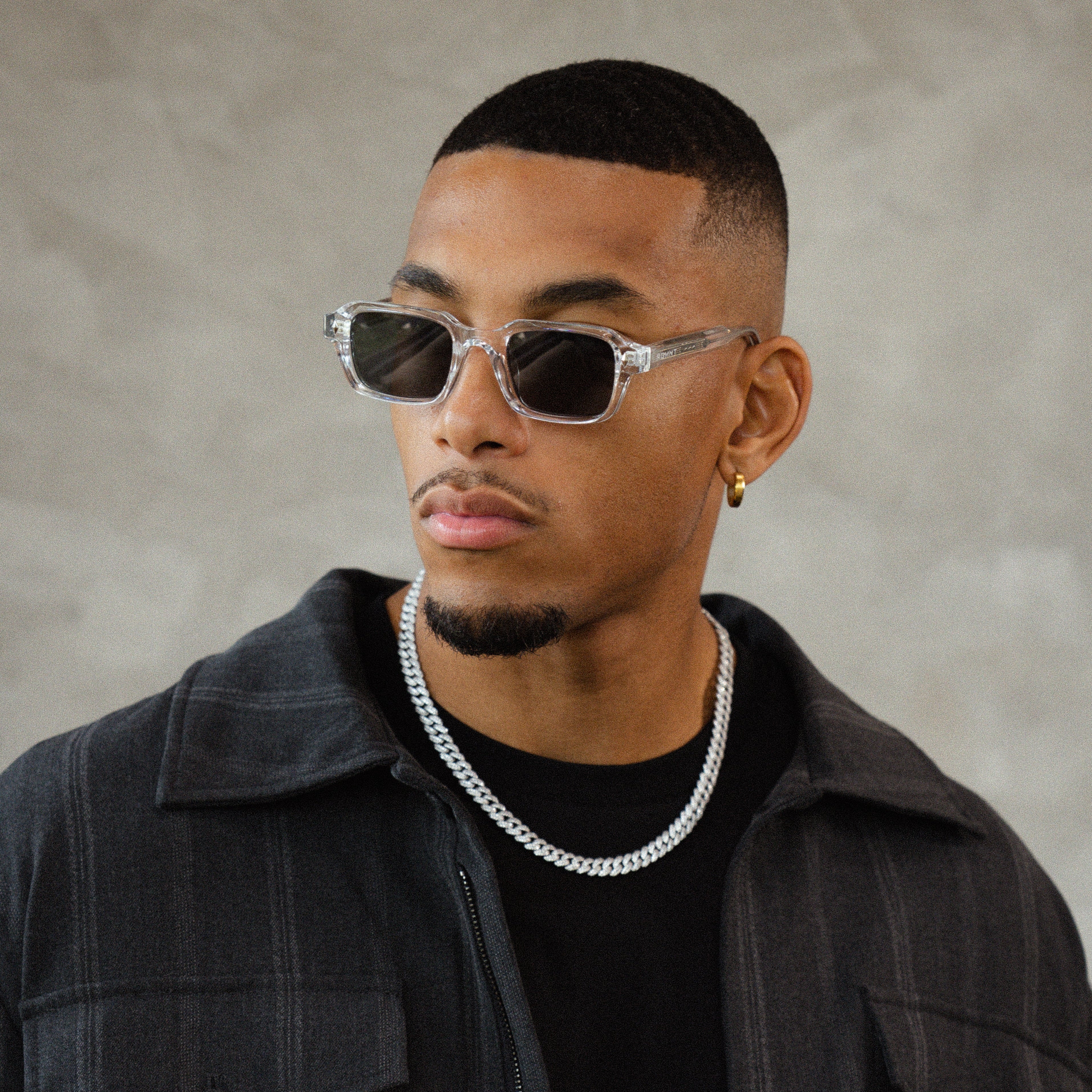 ONYX Sunglasses - CLEAR/BLACK RG619