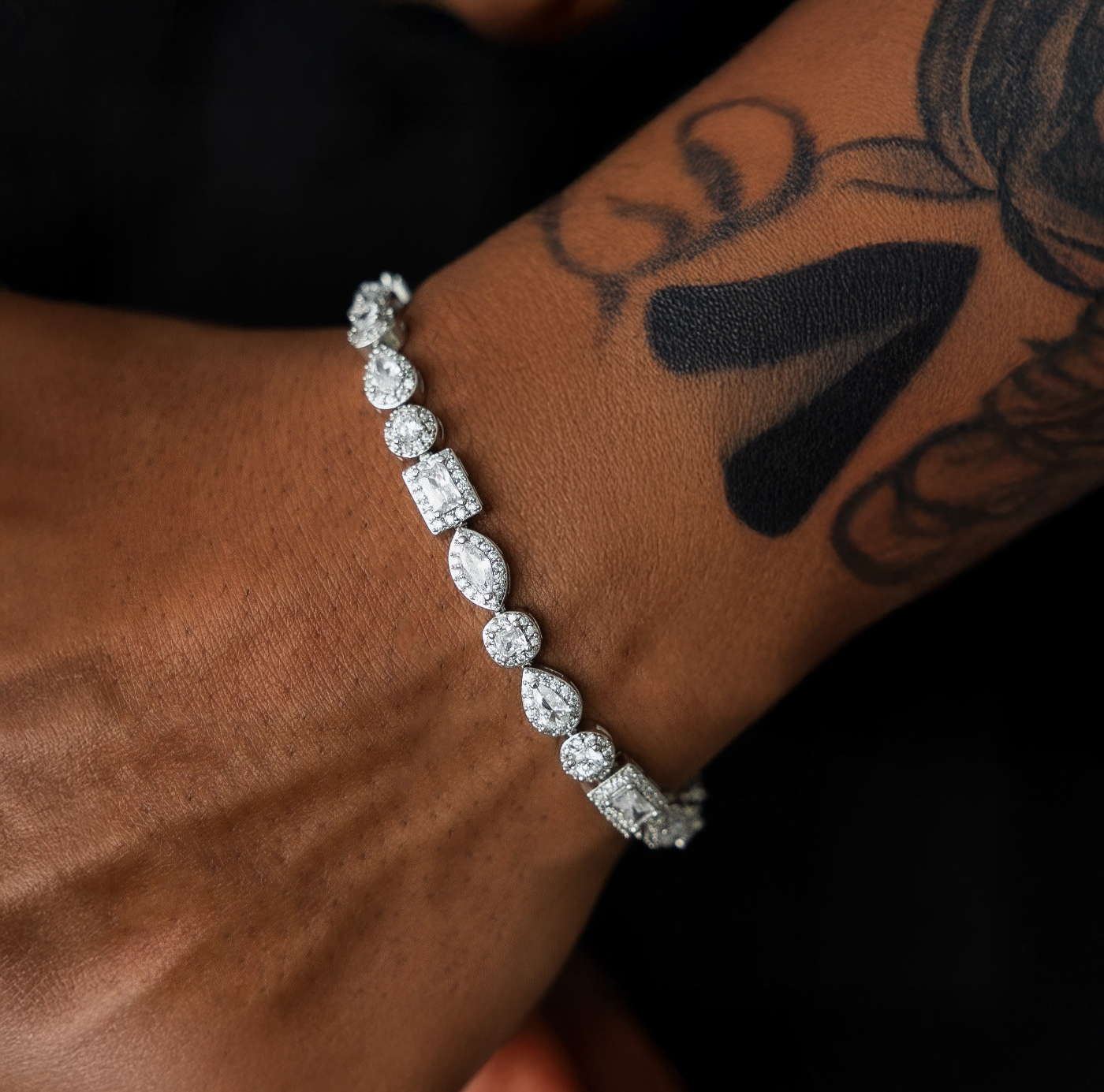 MIXED DIAMOND PAVE BRACELET - RG308