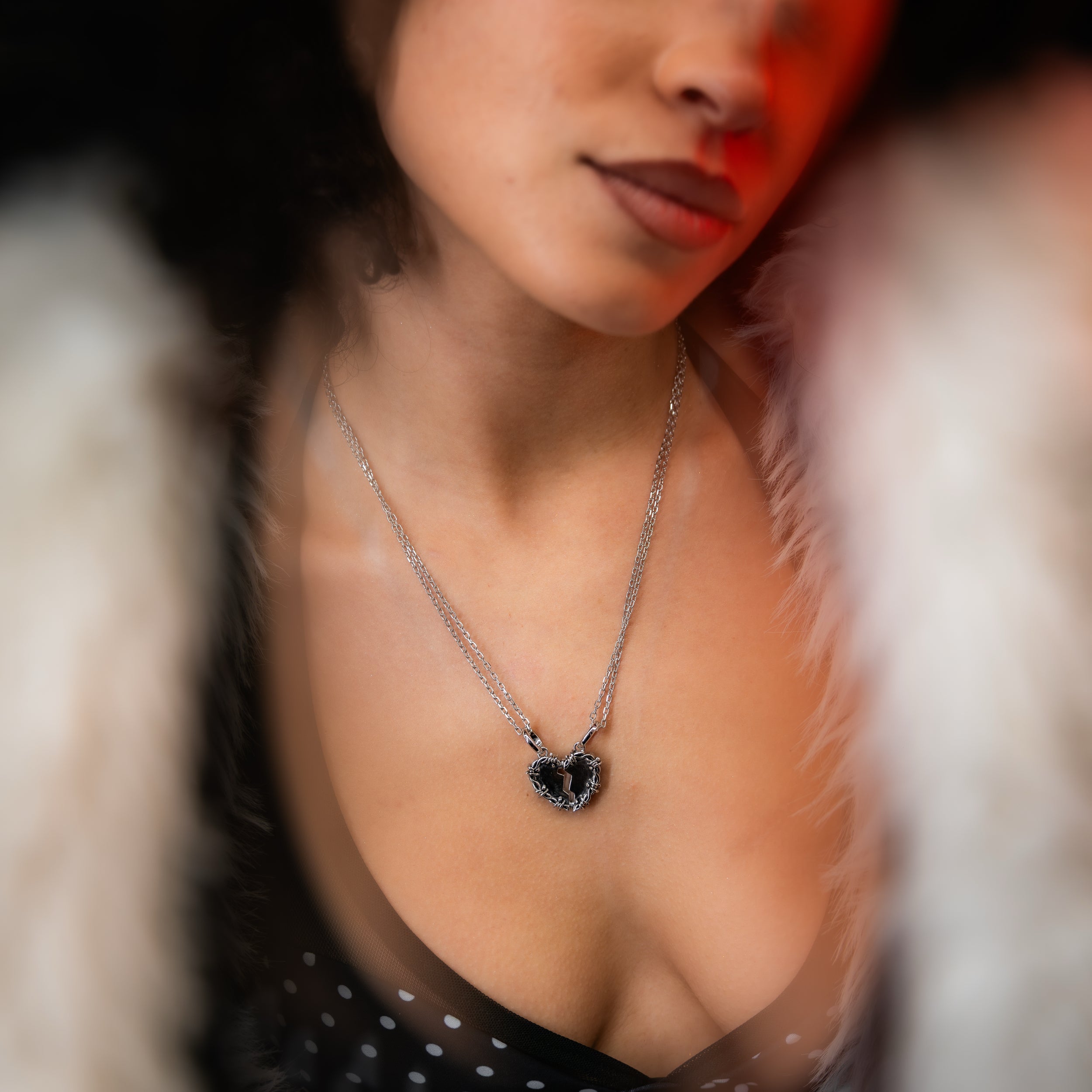 The Split-Heart Pendant - Silver RG1043