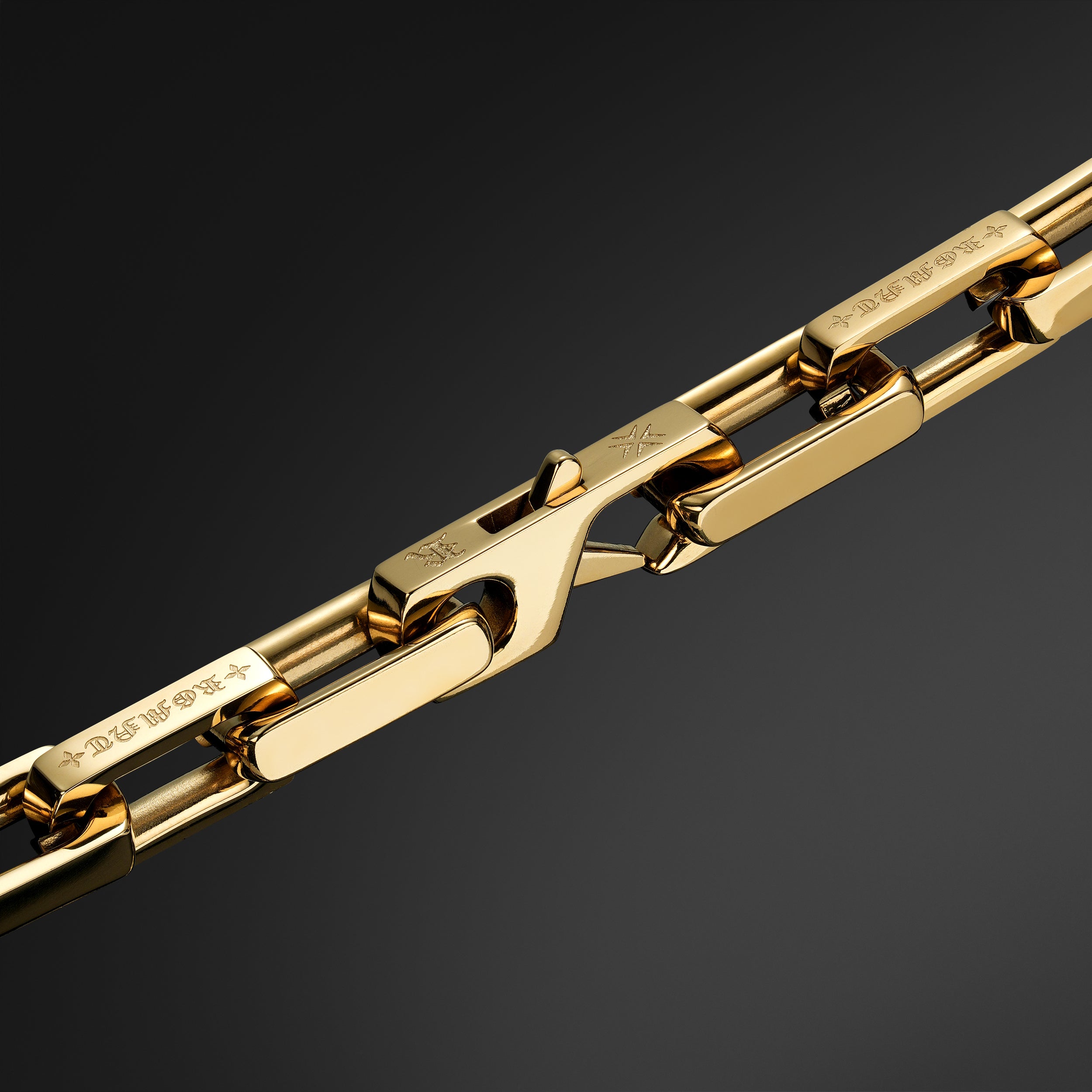 Monogram Link Chain - Gold RG1022-G