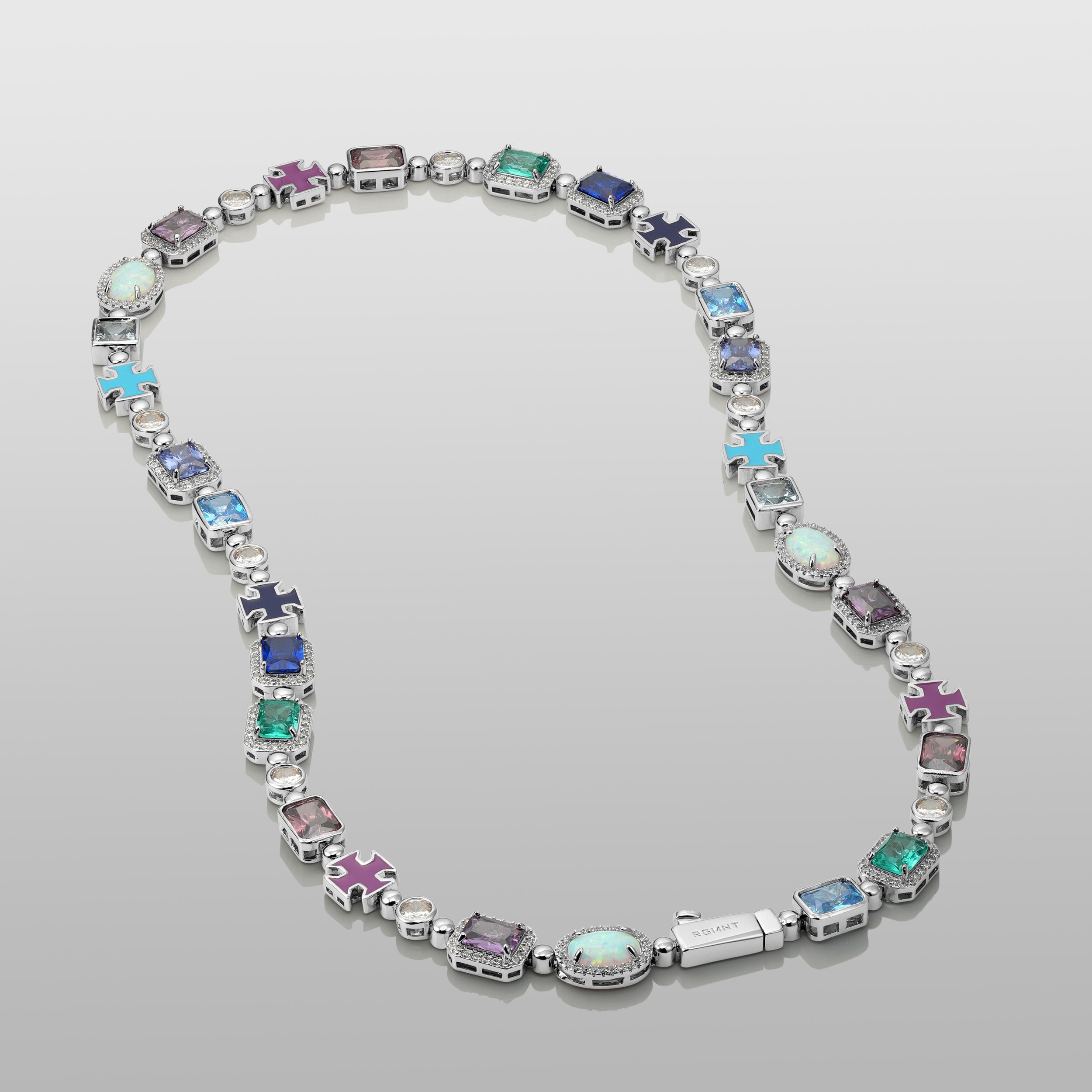 The Purple Gemstone Necklace - RG1041
