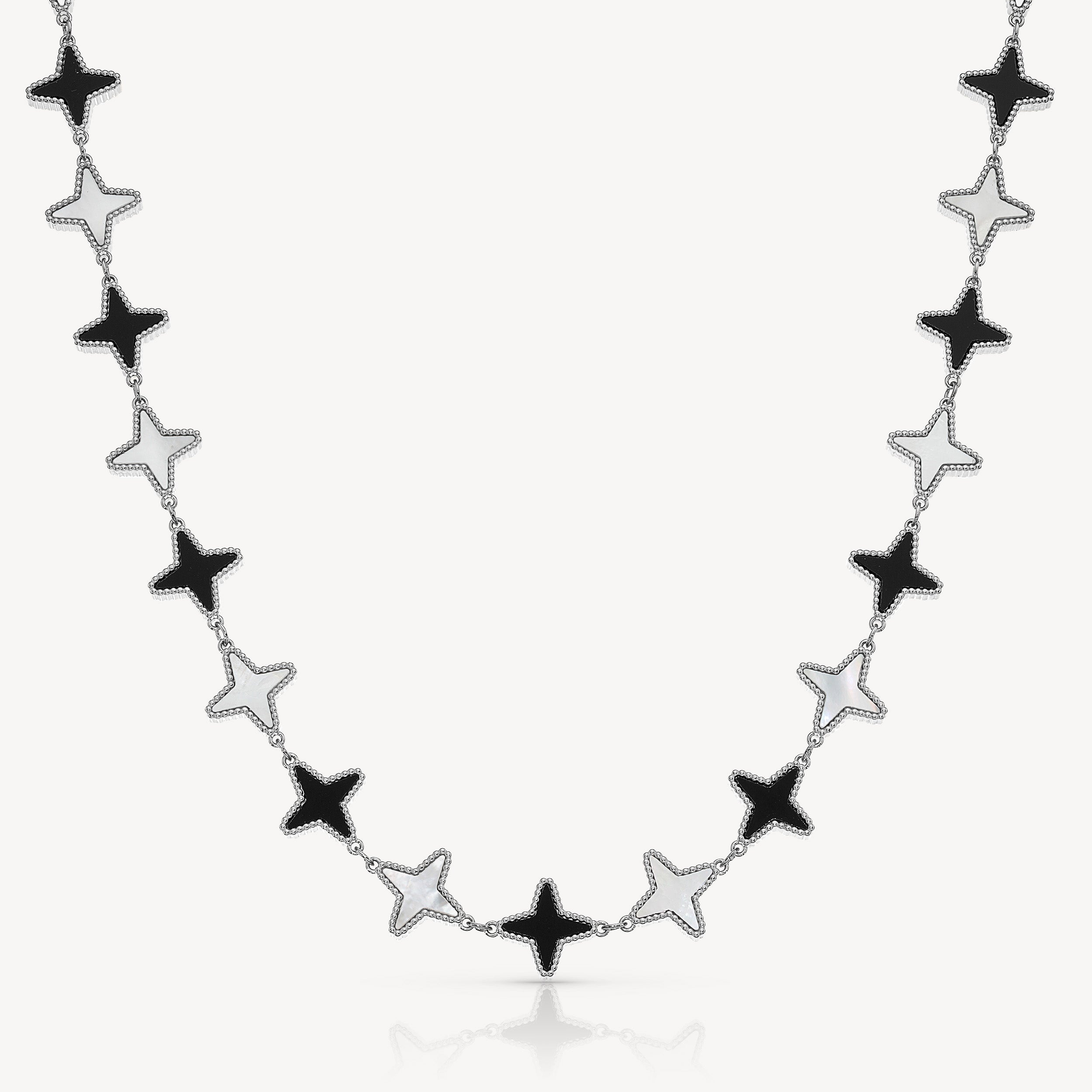 Monaco Clover Necklace - silver