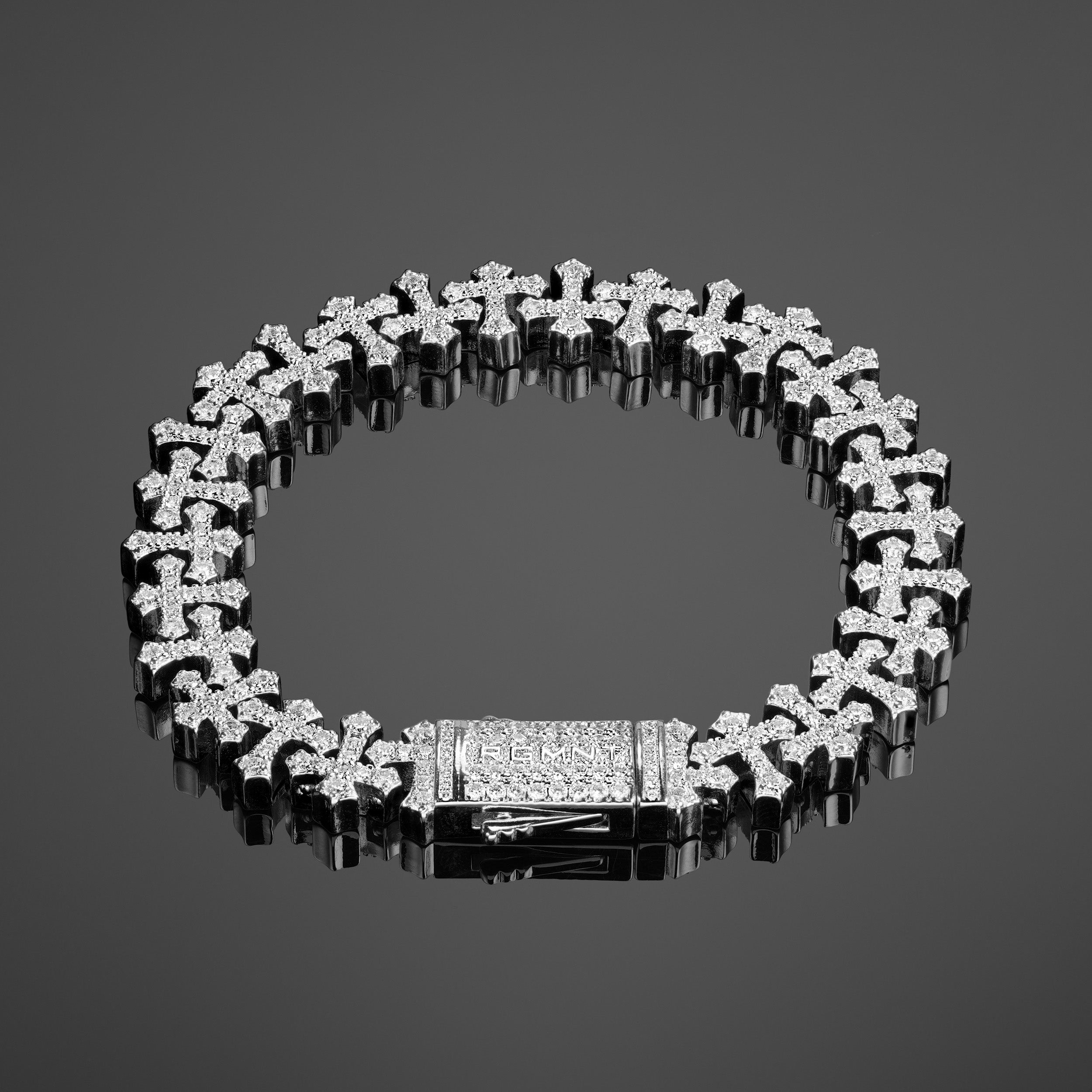 Iced Cross Link Bracelet - RG303