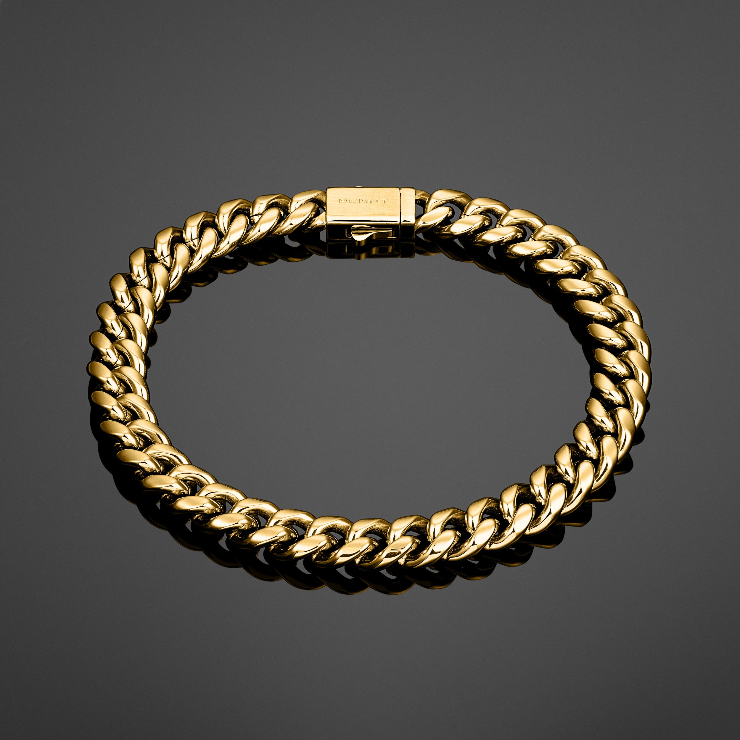 The Cuban Bracelet 8mm - Gold RG320