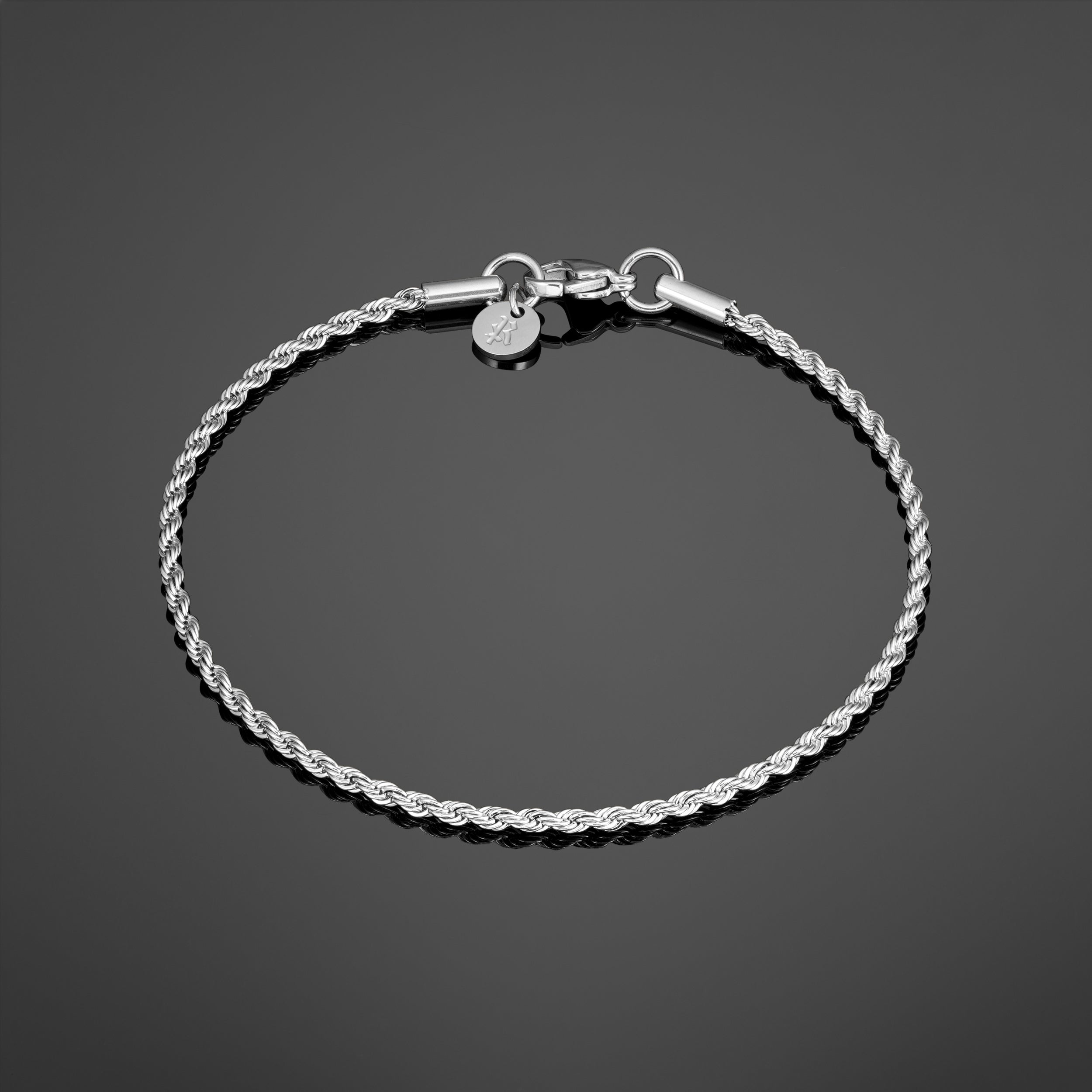 Minimal Rope Bracelet - Silver RG379