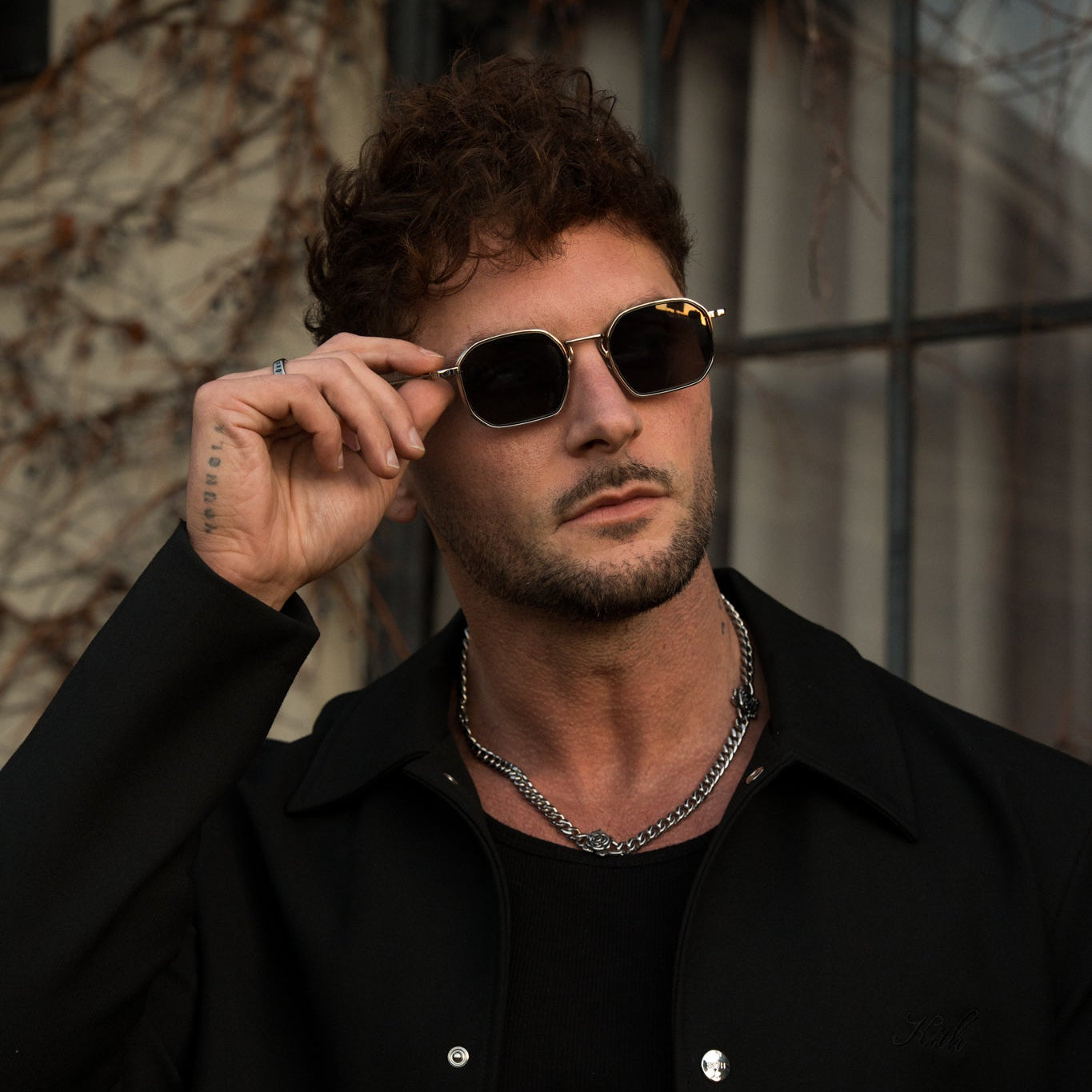 HOLLYWOOD Sunglasses - SLIVER/BLACK RG612