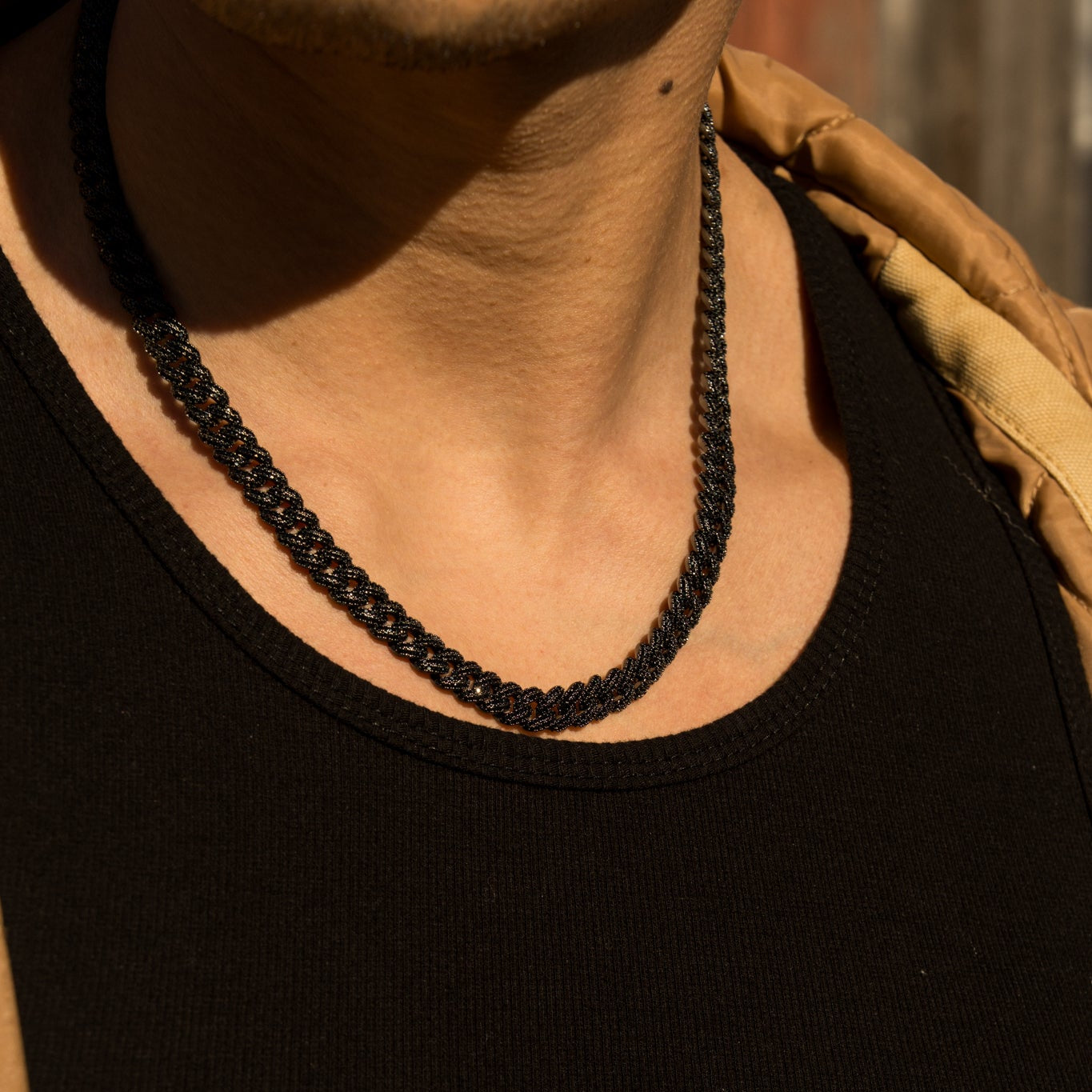 Iced Cuban Chain 8.5mm - Black RG116B