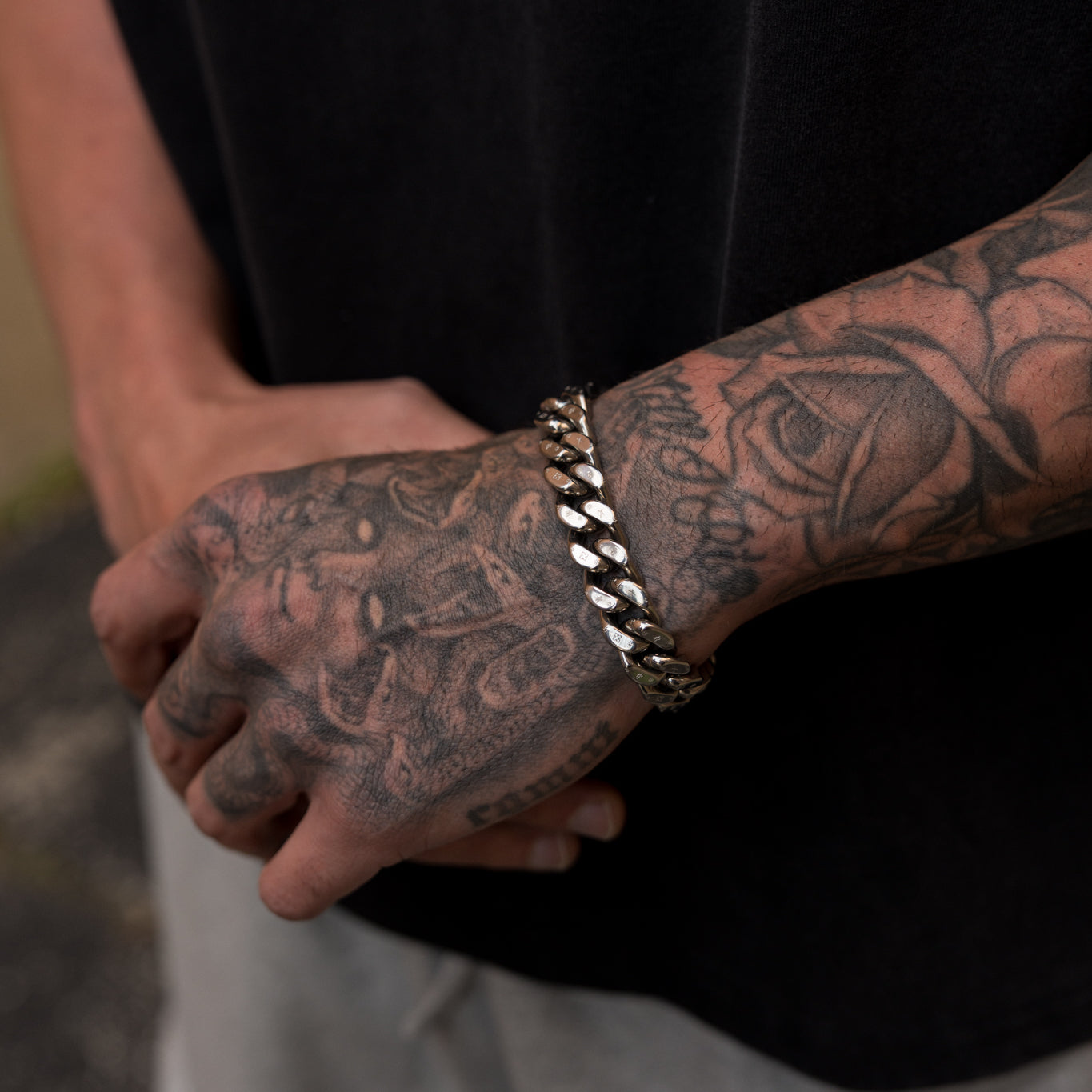 The Designer Cuban Bracelet - Silver RG3014