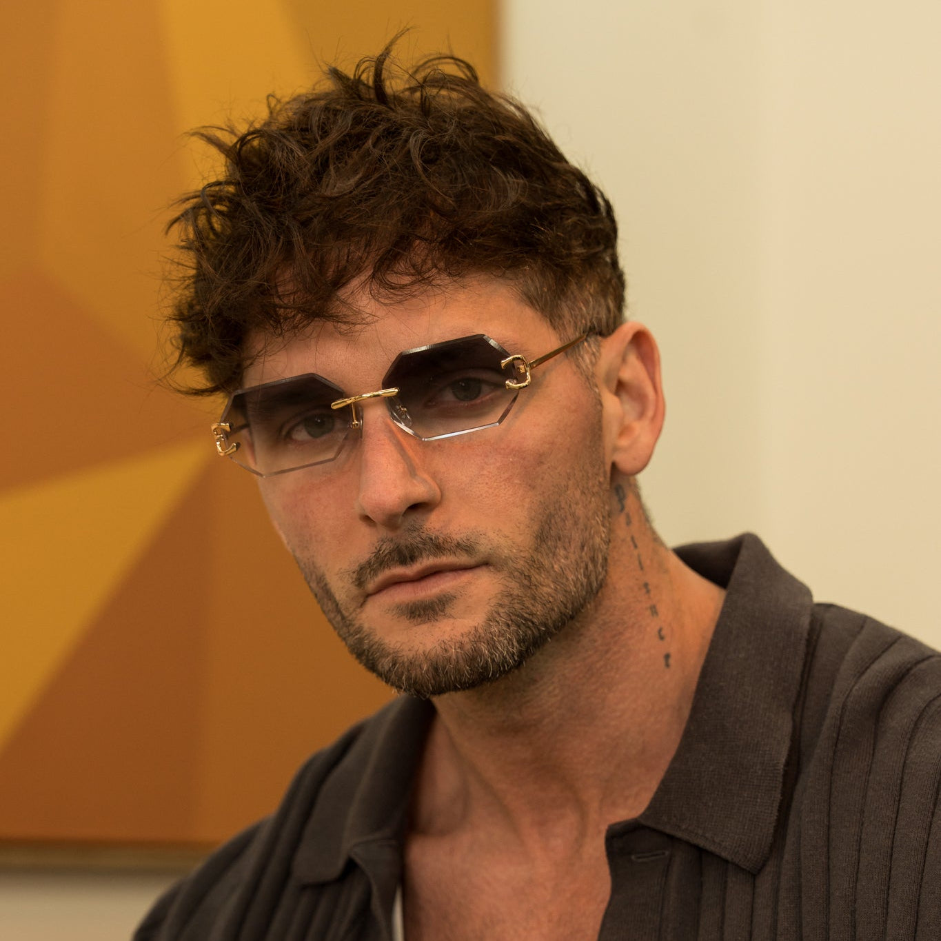 The Mykonos Shades - Gold/Gray RG629