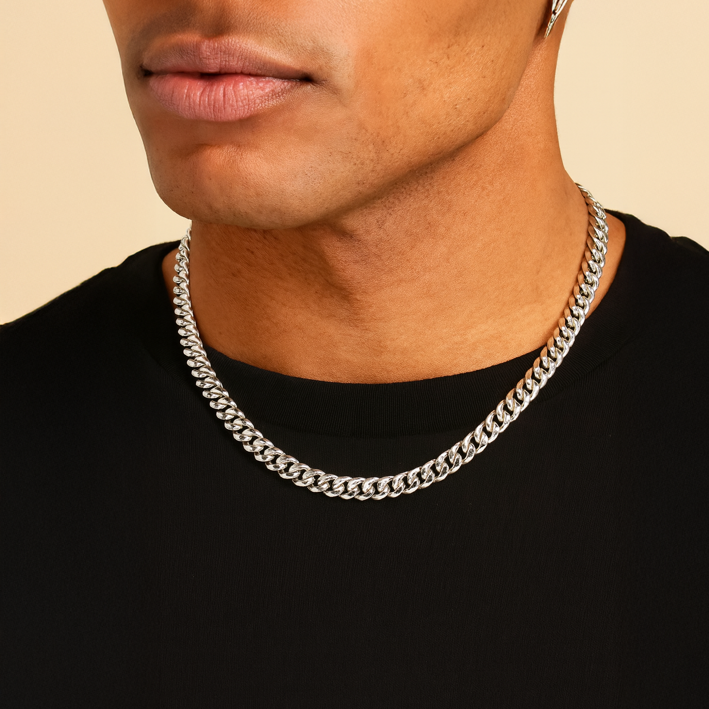 Cuban Link Chain 8mm - Silver RG1001
