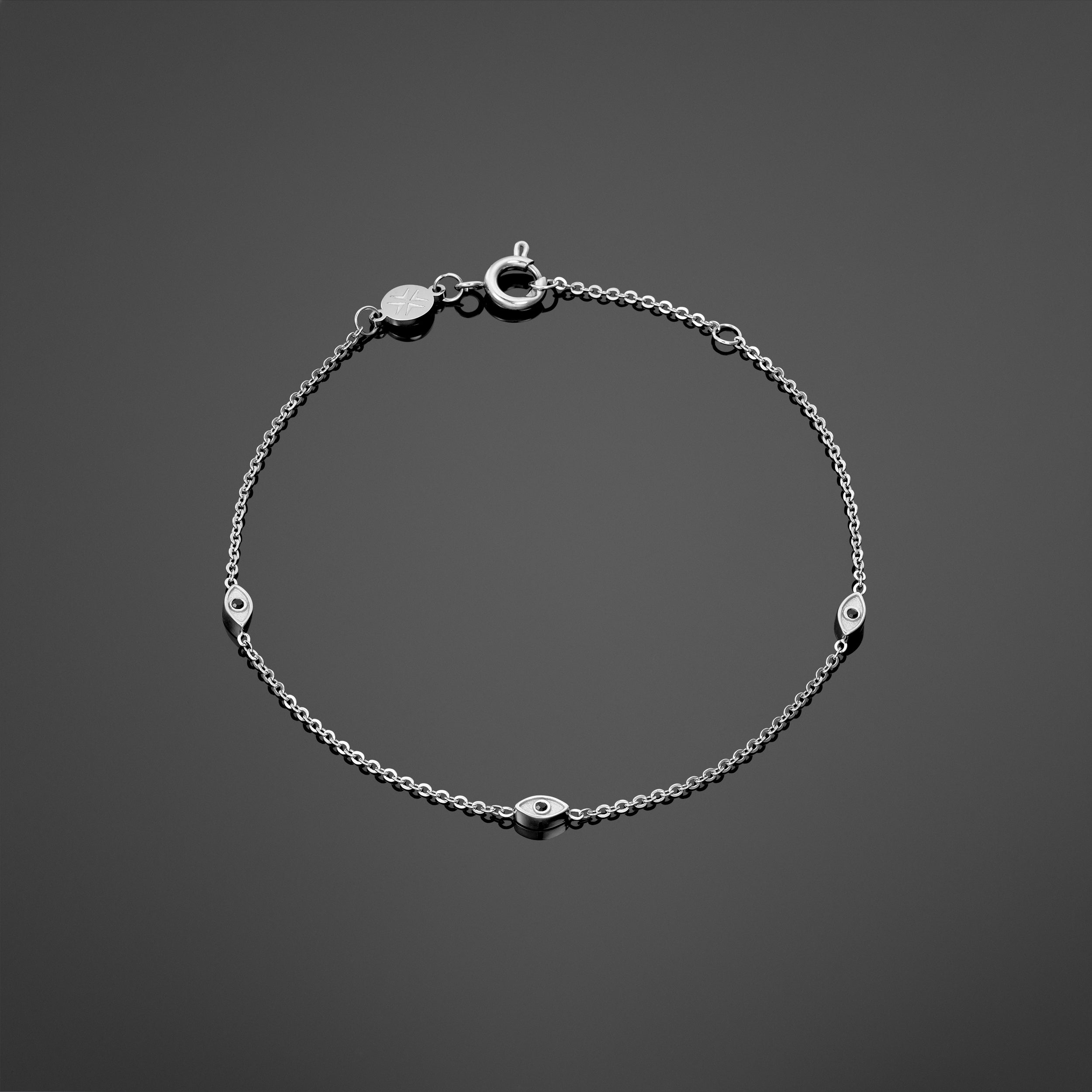 Evil Eye Bracelet - Silver RG3004S - rgmntco