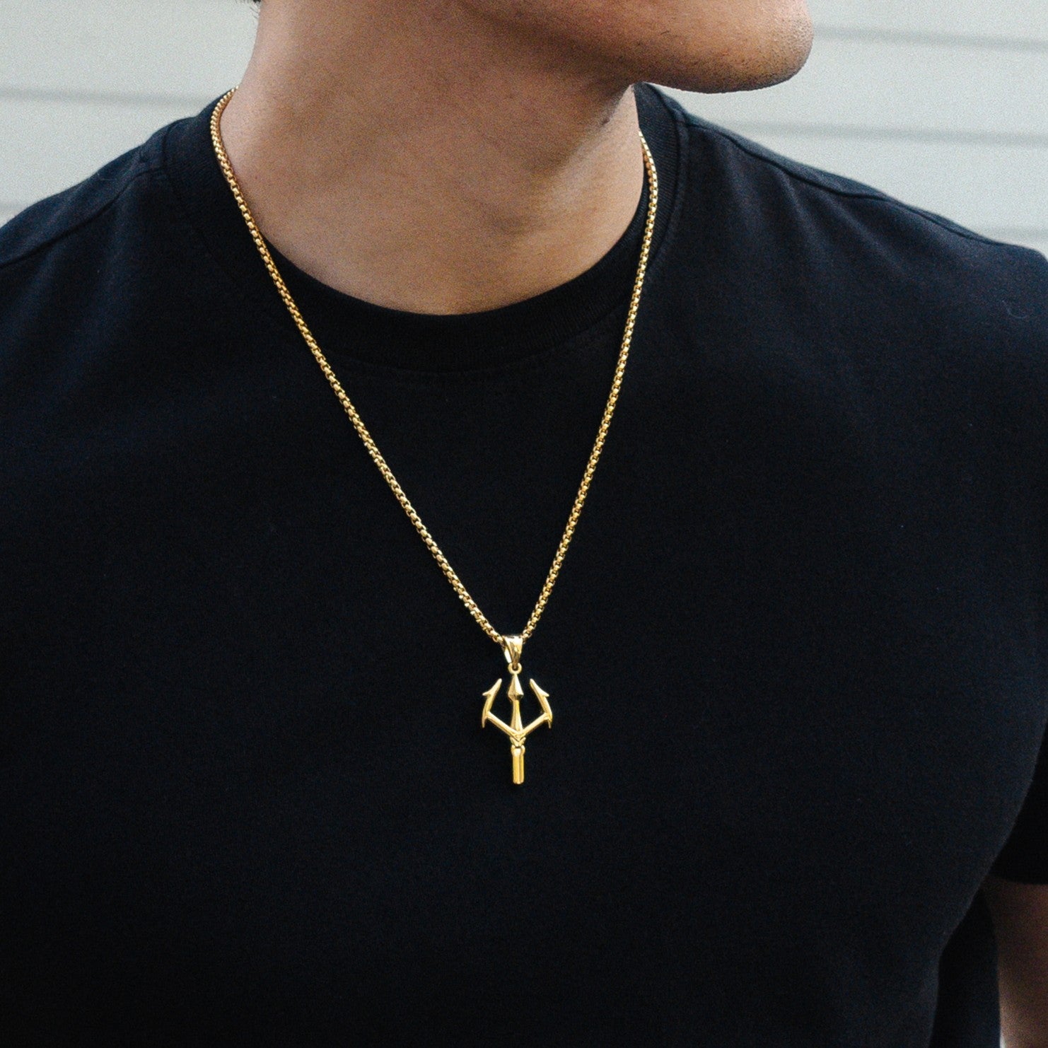 Trident Pendant - Gold RG126G