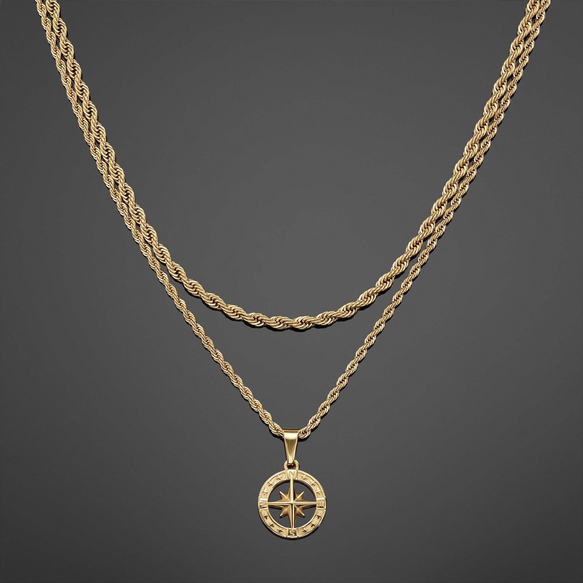The North Star Pendant Set - Gold RG1016G - rgmntco