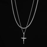 The Cross Pendant Stack - Silver RG150 + RG152