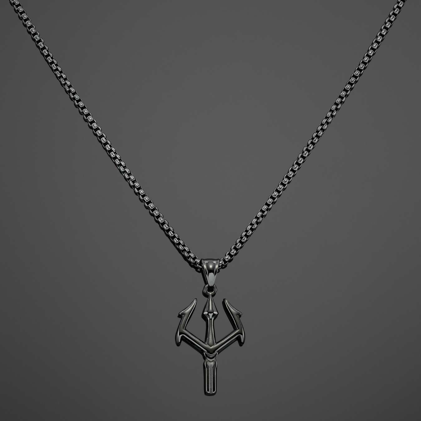 Trident Pendant - Black RG126B