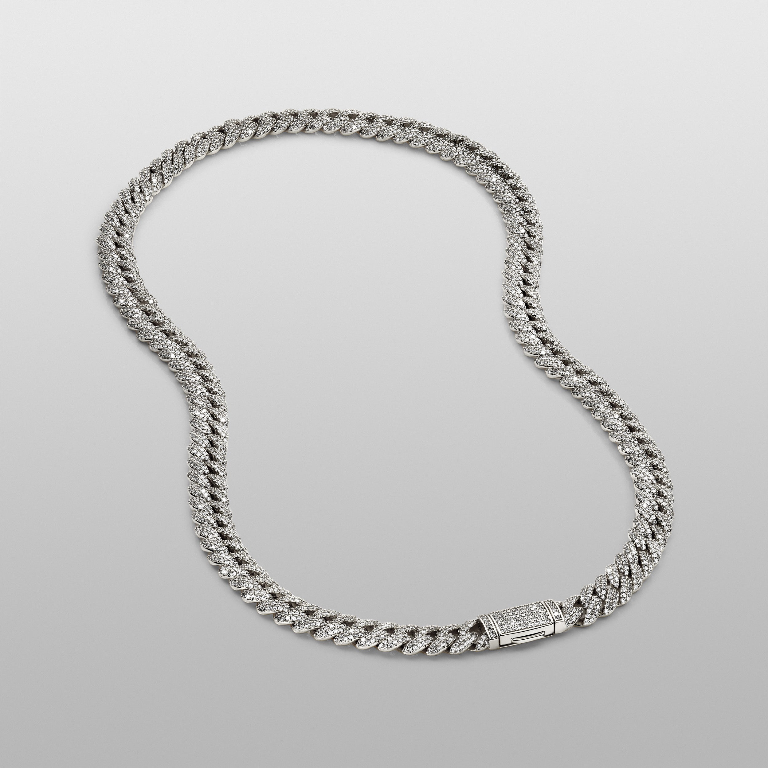 Iced Cuban Chain 8mm - Silver RG116S