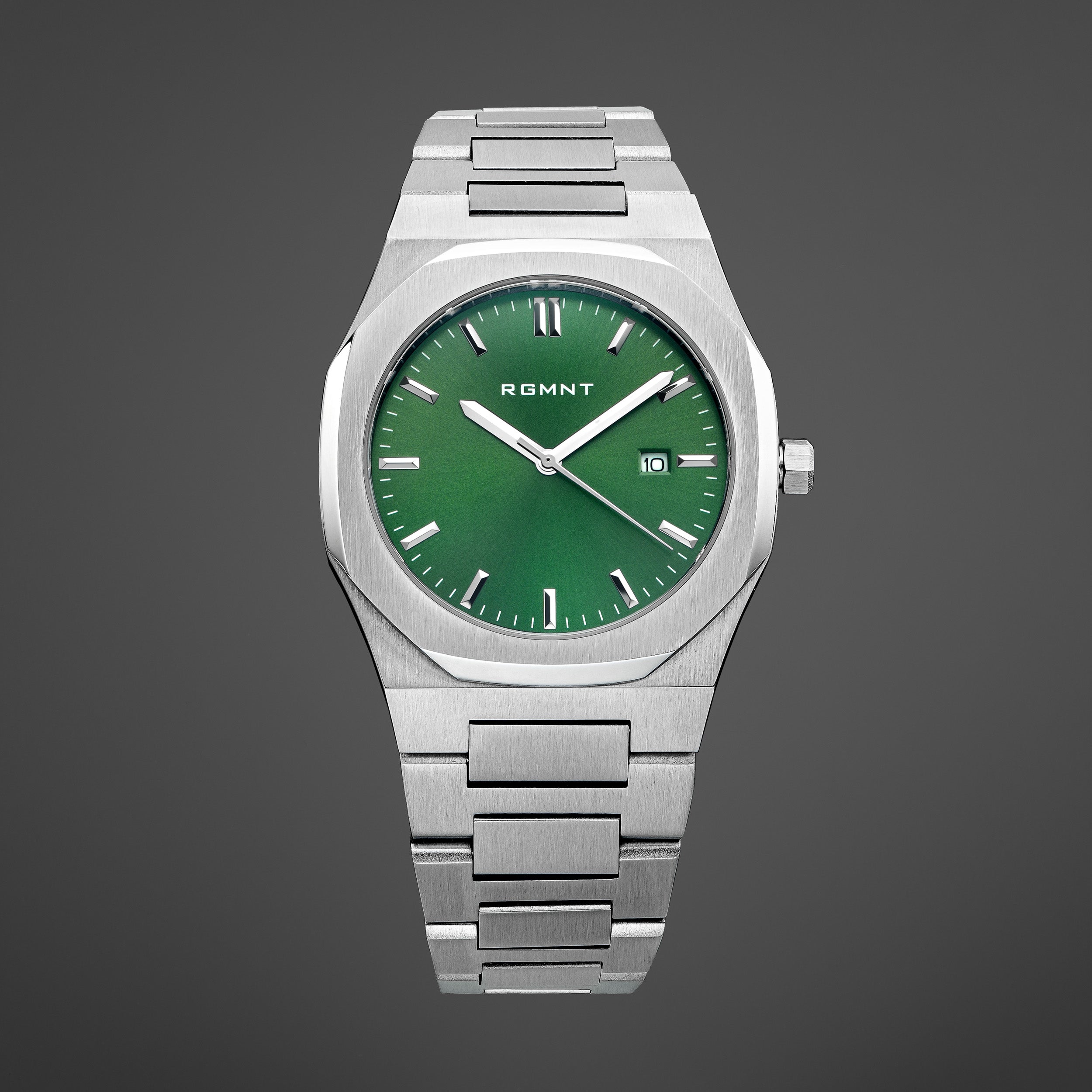 Apex Green Day-Date - Silver RG607