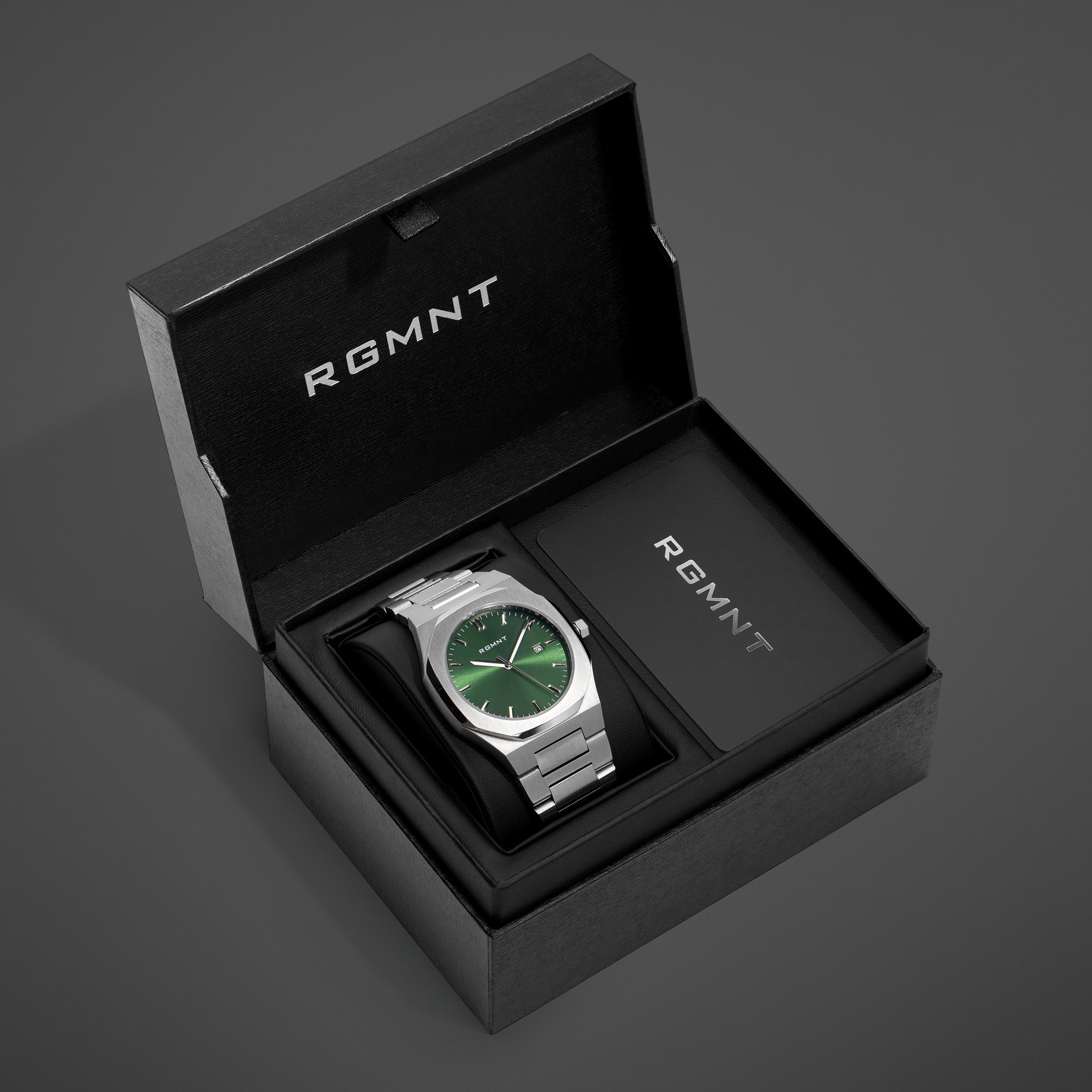 Apex Green Day-Date - Silver RG607