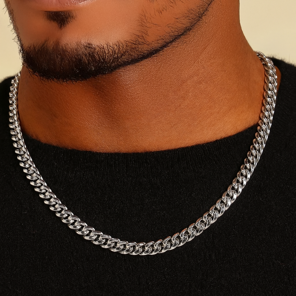 Cuban Link Chain 8mm - Silver RG1001