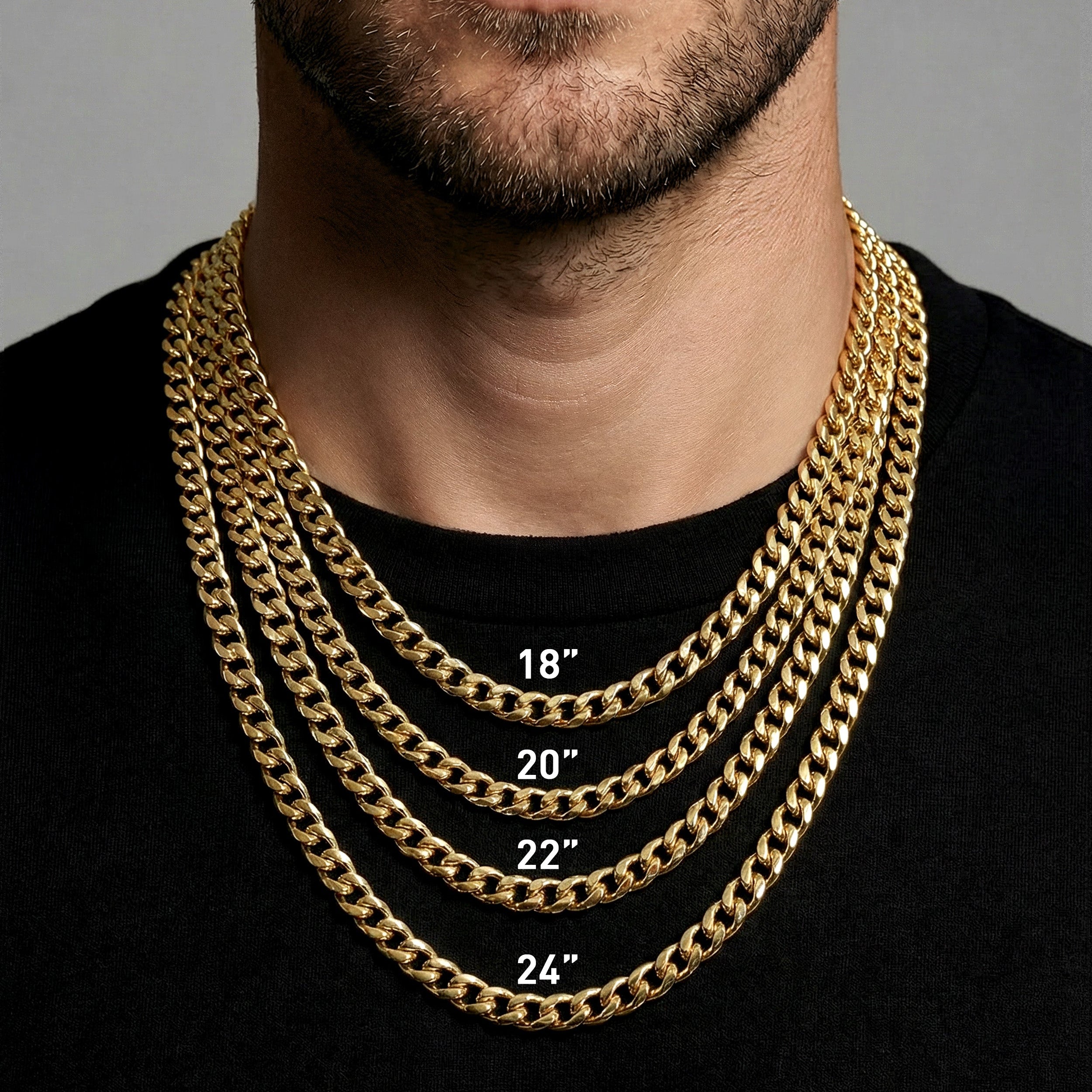 Cuban Link Chain 10mm - 14K Gold RG164