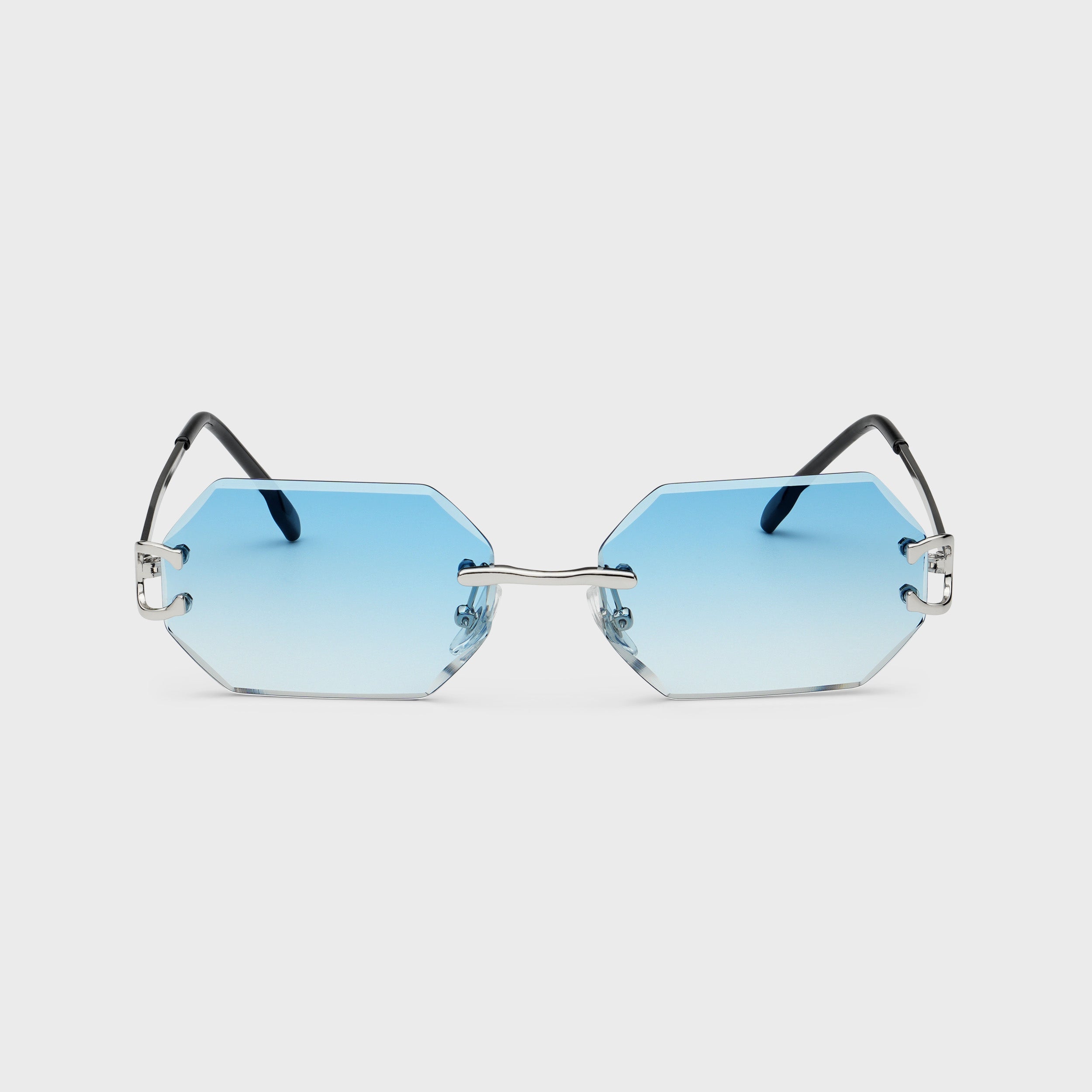The Mykonos Shades - Silver/Blue RG627