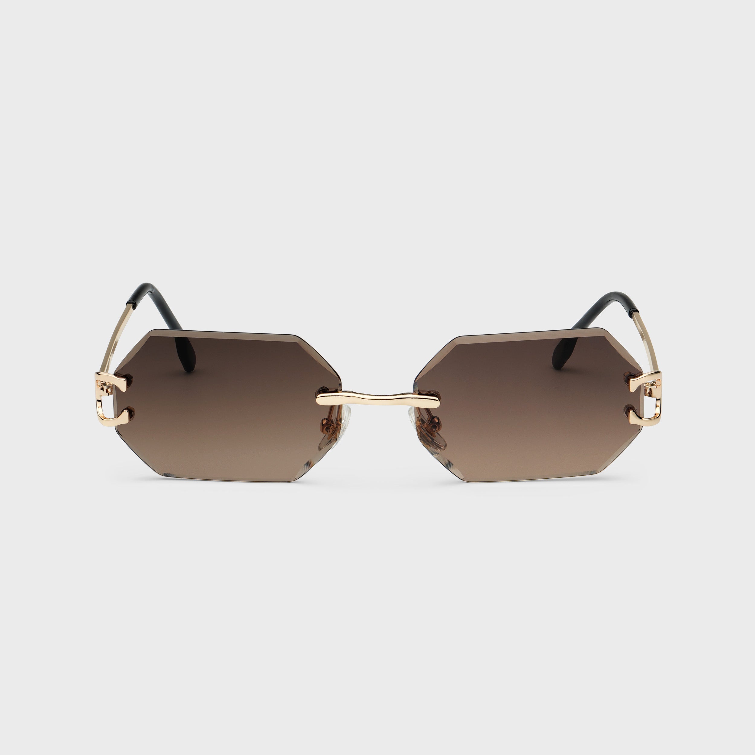 The Mykonos Shades - Gold/Brown RG628