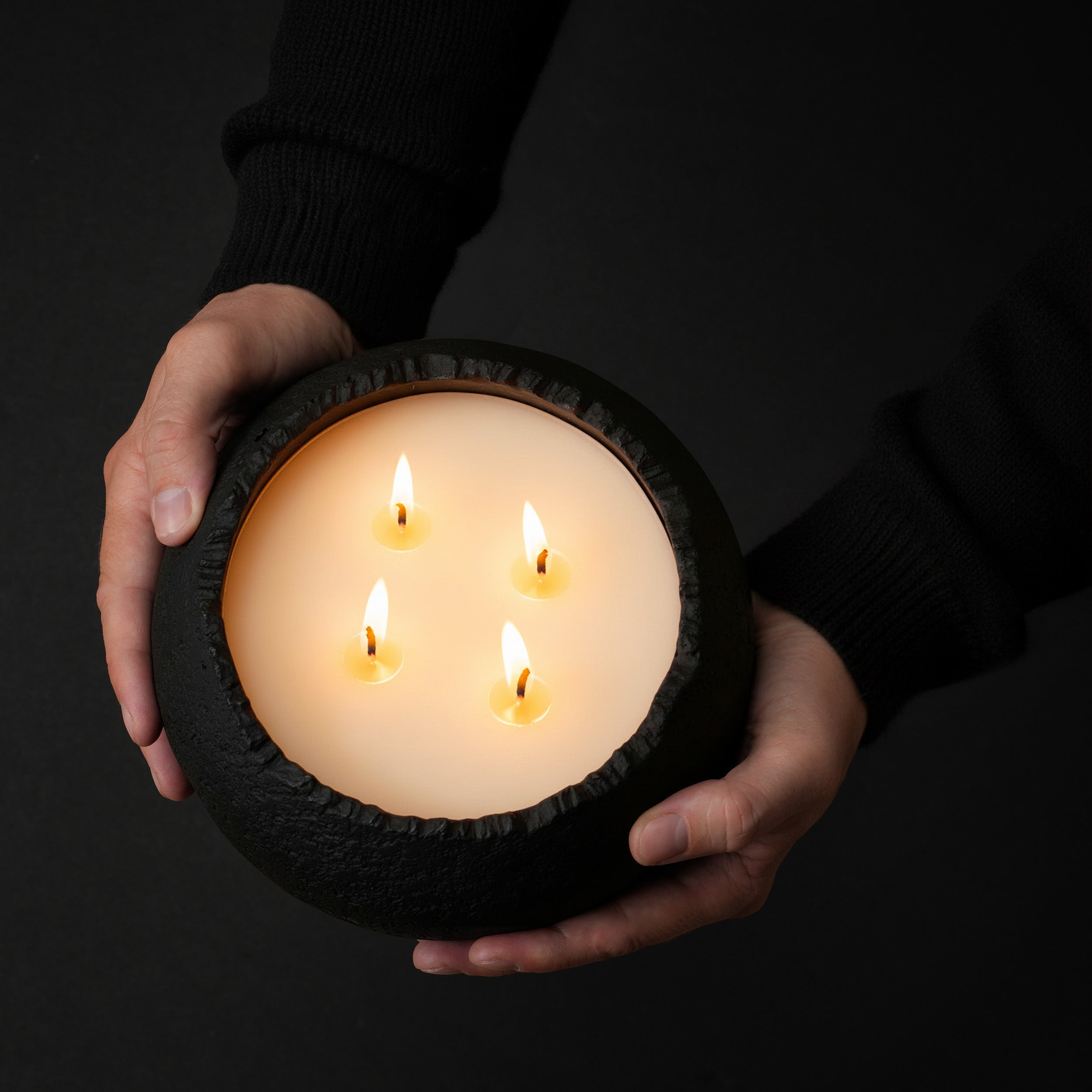 Dragon's Egg Candle - Midnight Blossom