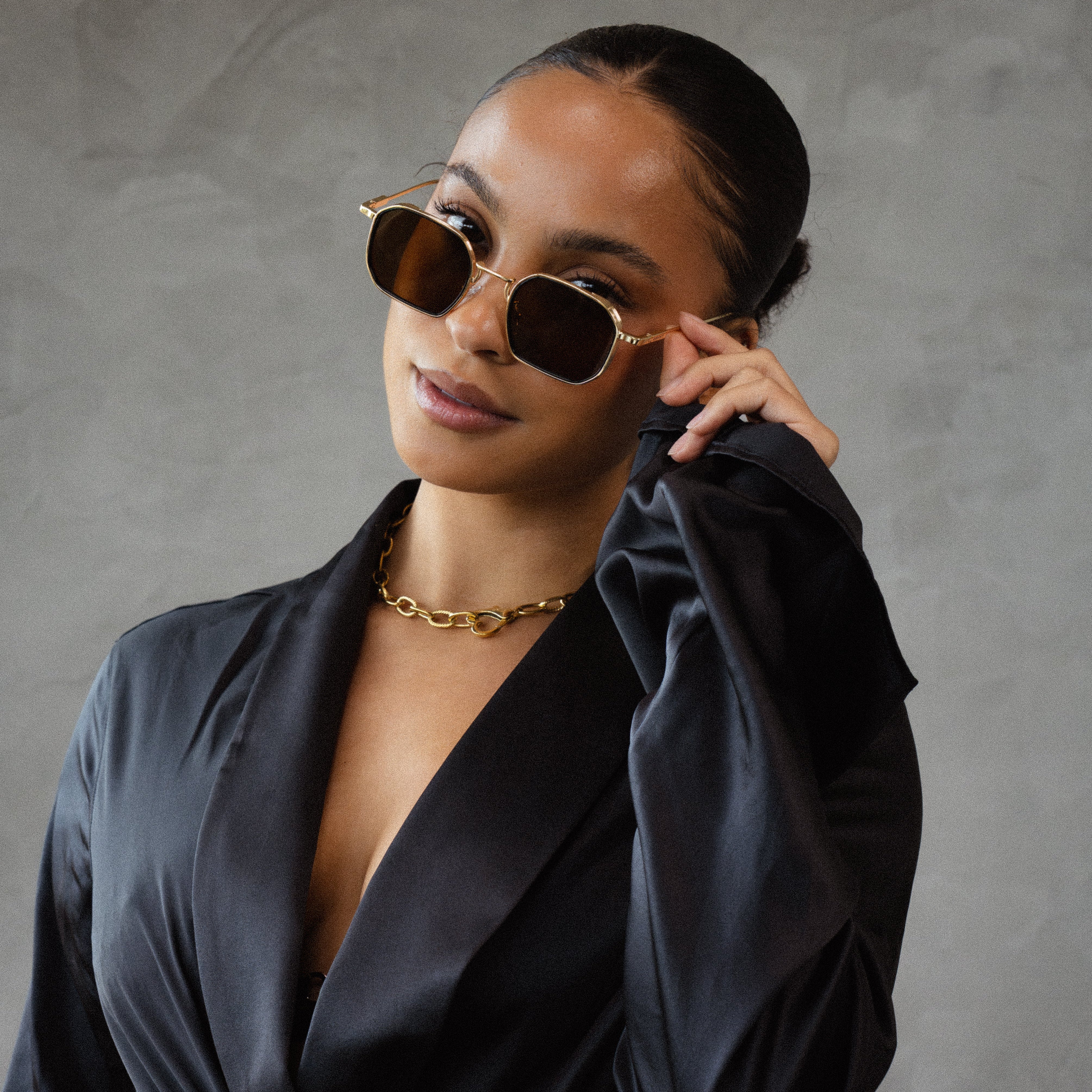 HOLLYWOOD Sunglasses - GOLD/BROWN RG614