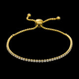 Adjustable Tennis Bracelet - Gold RG386