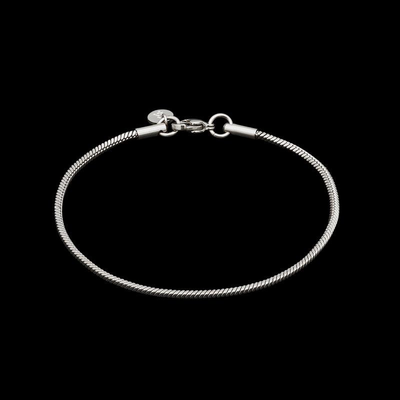 Minimal Snake Bracelet - Silver RG373
