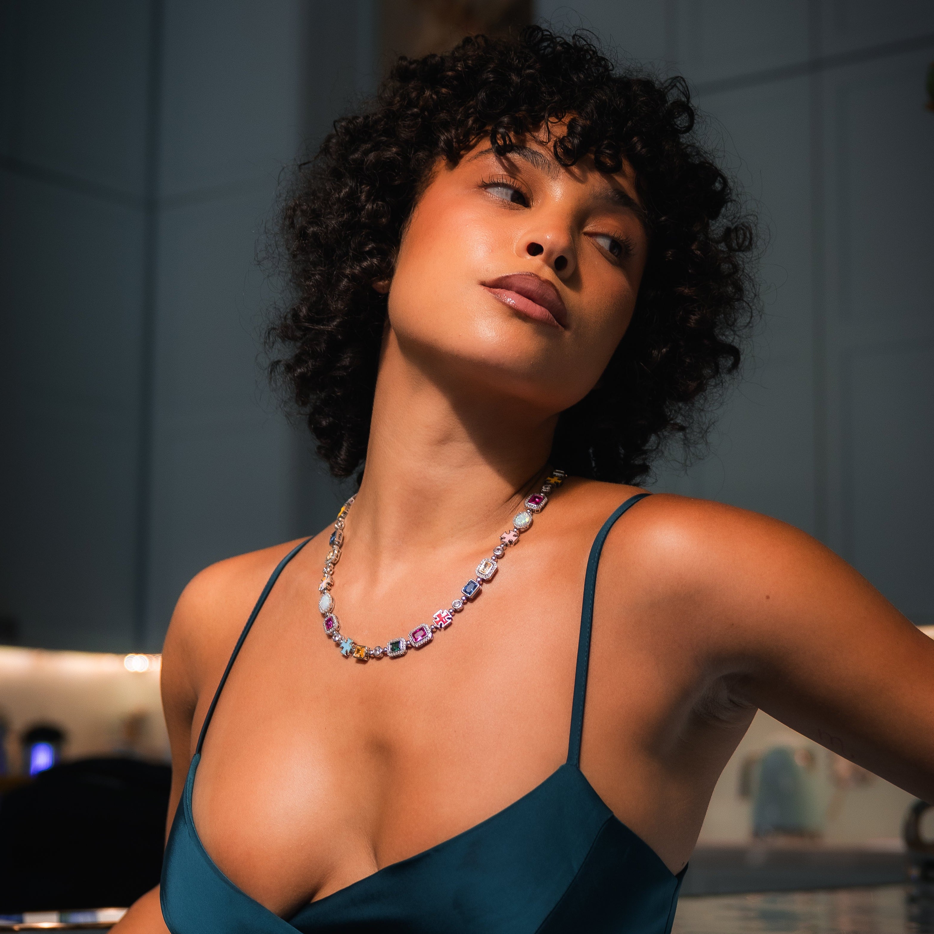 The Royal Gemstone Necklace - RG109