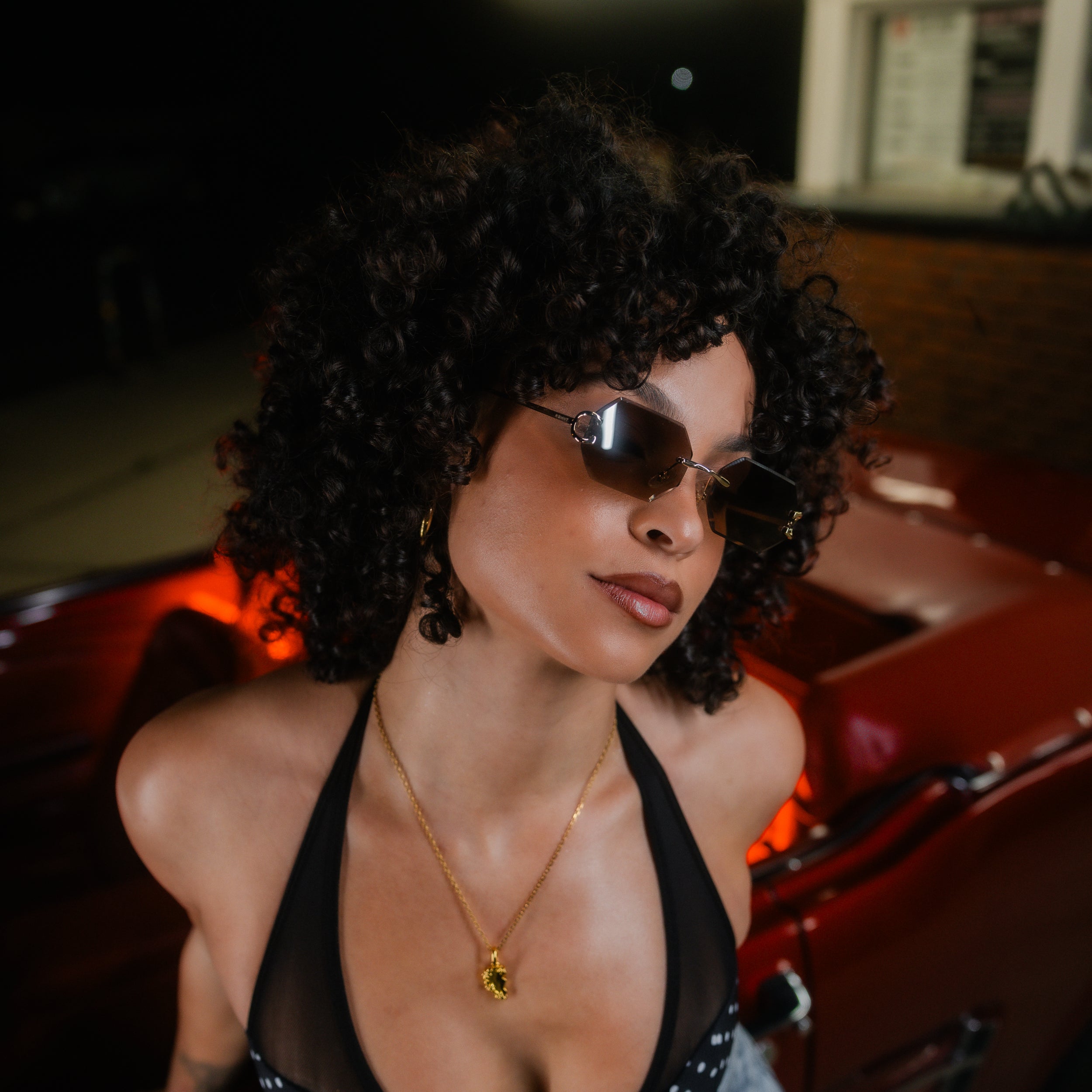 The Mykonos Shades - Gold/Brown RG628