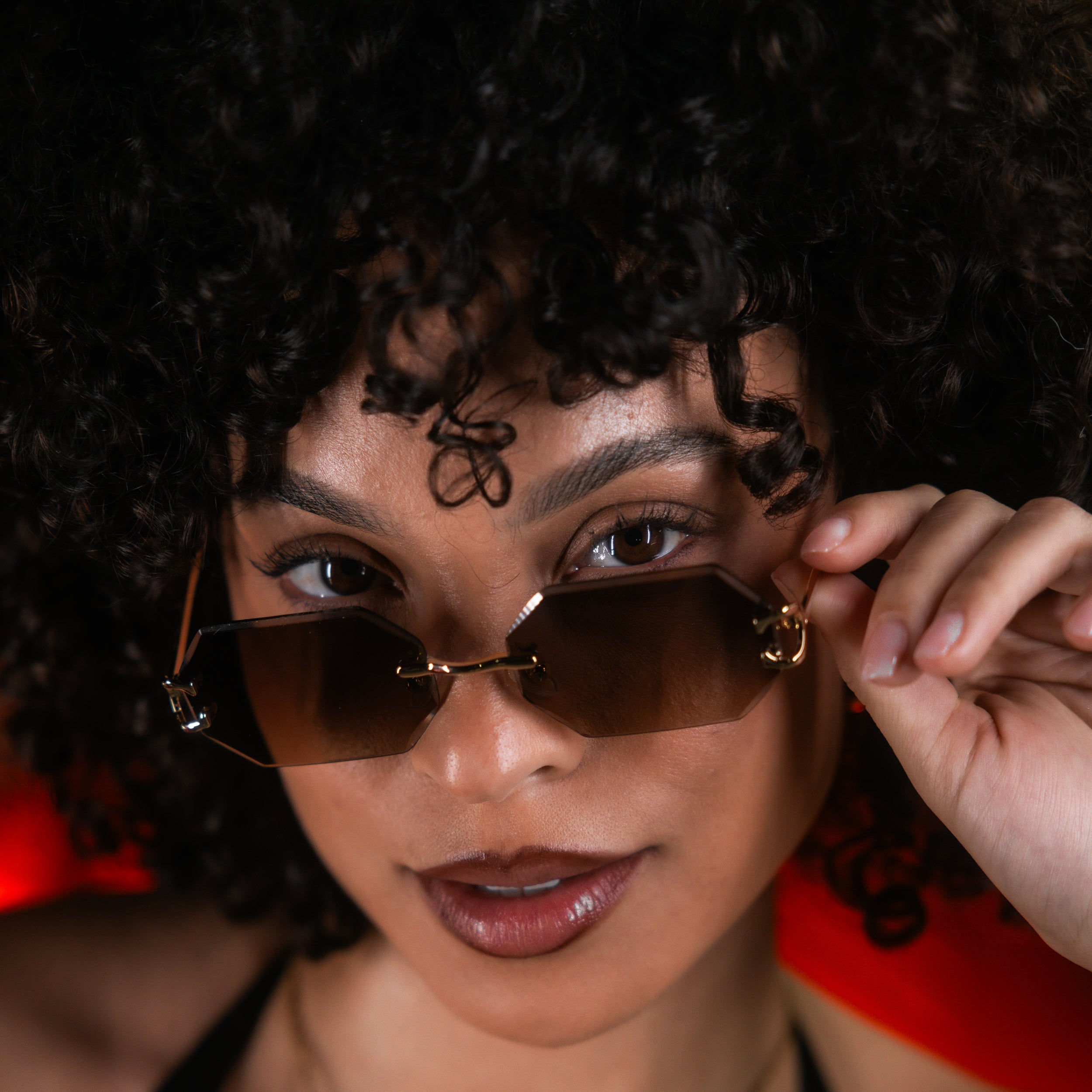 The Mykonos Shades - Gold/Brown RG628