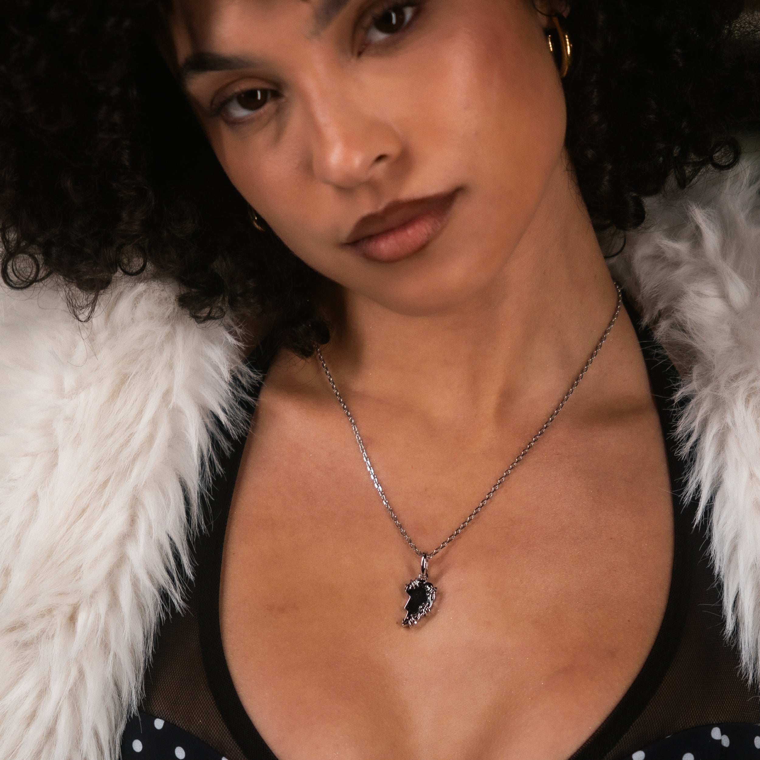 The Split-Heart Pendant - Silver/Gold RG1042