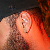 Thin Hoop Earrings - Silver RG411