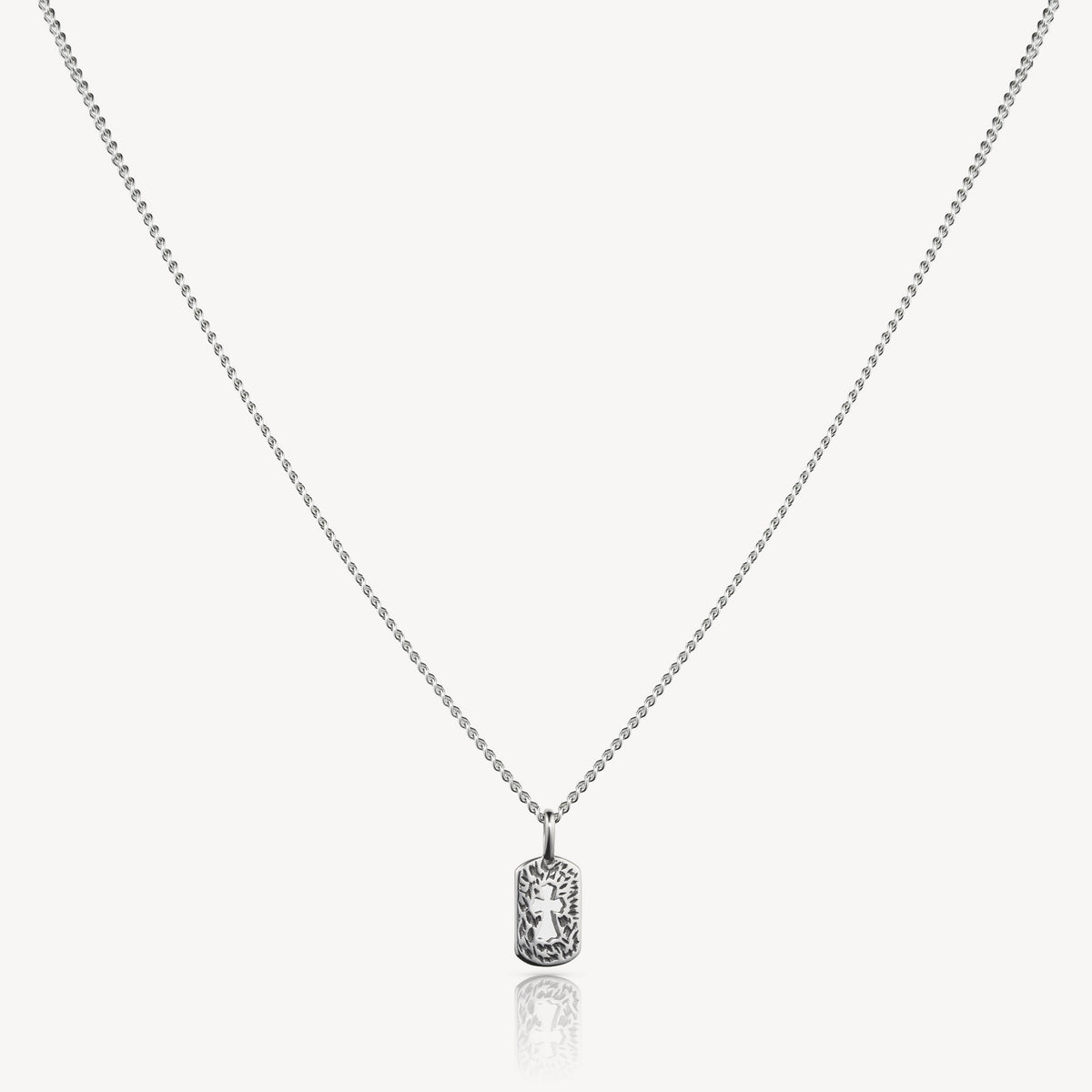 Ashen Cross Dog Tag