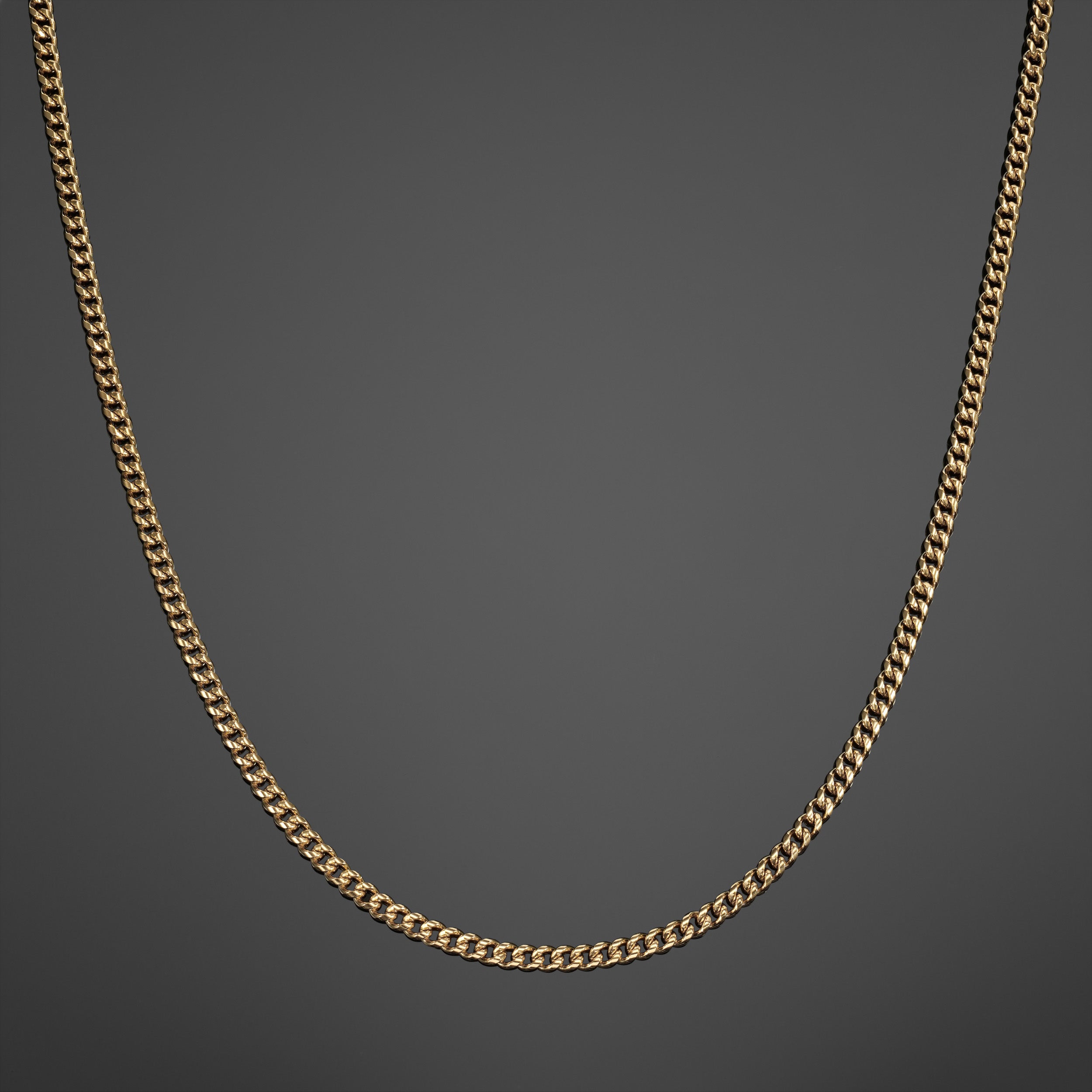 Cuban Link Chain 3mm - Gold RG133
