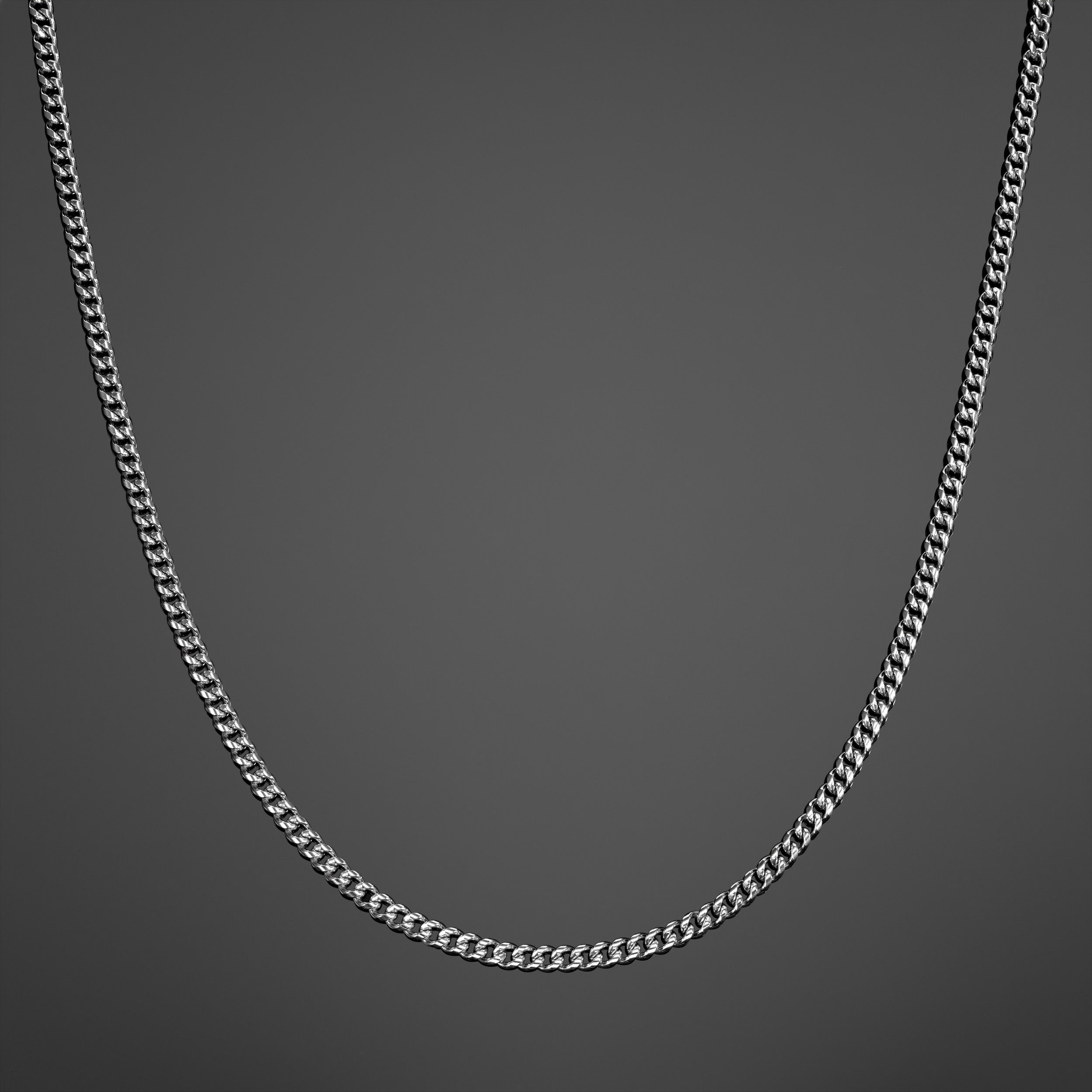 Cuban Link Chain 3mm - Silver RG134
