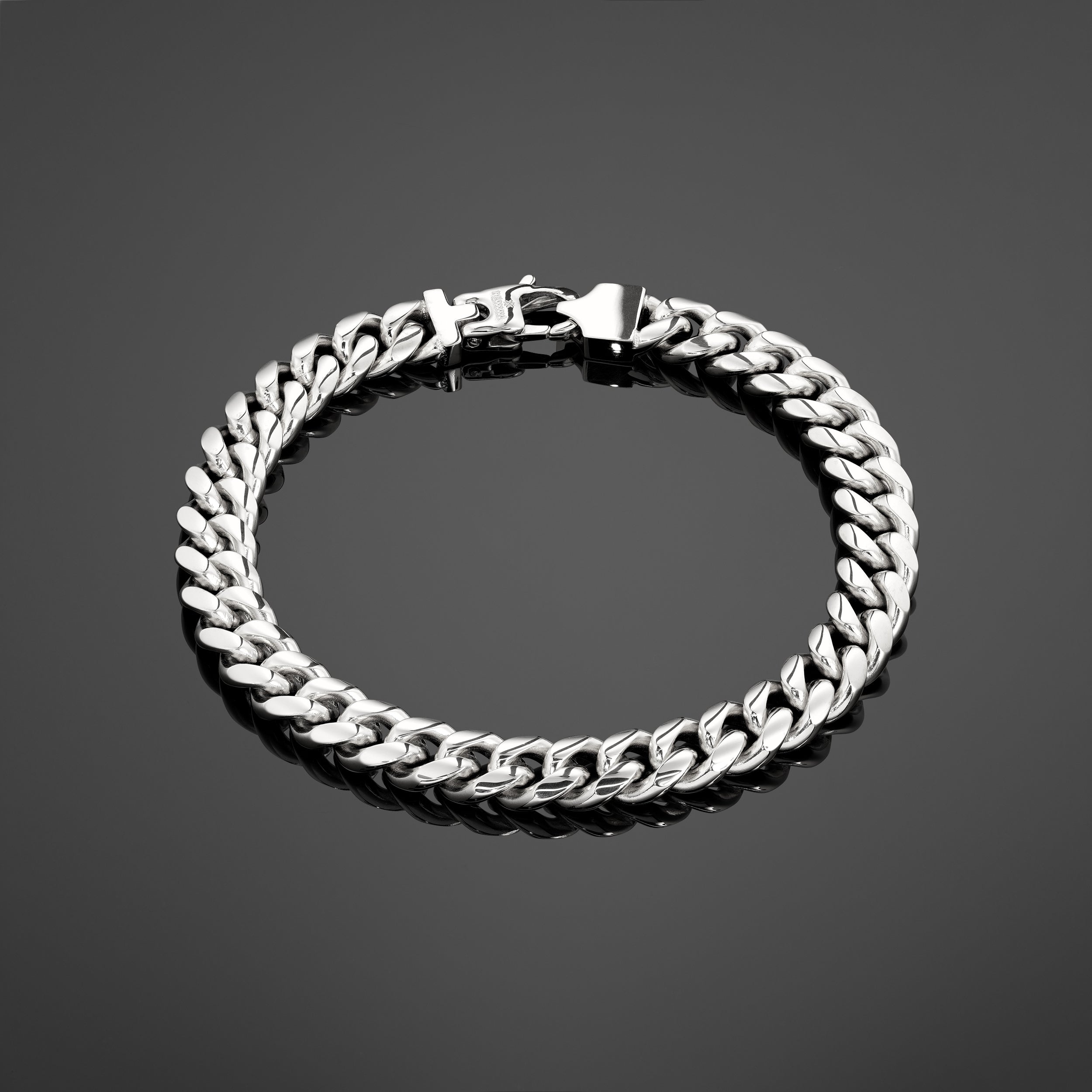 The Cuban Bracelet 8mm - Silver RG321