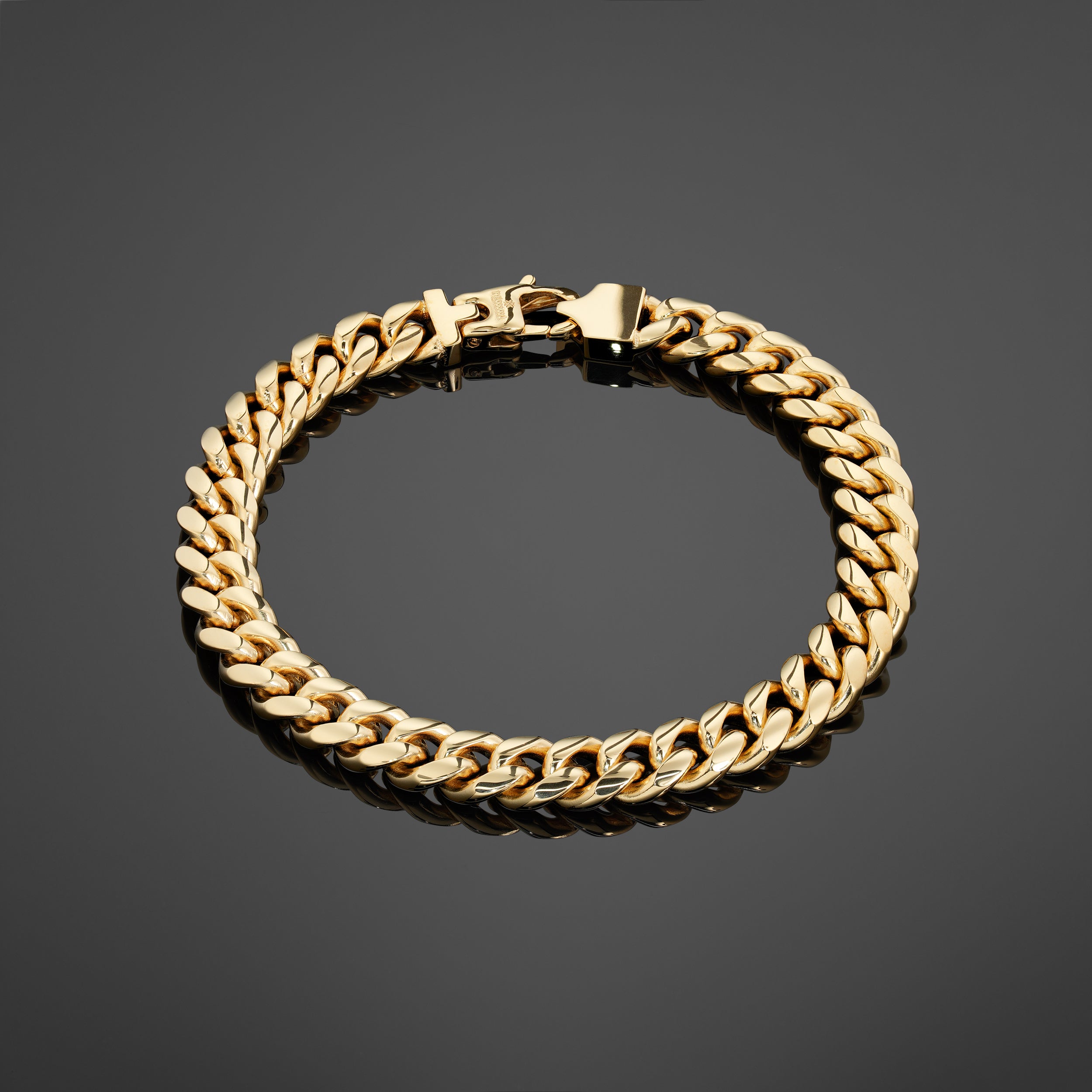 The Cuban Bracelet 8mm - Gold RG320